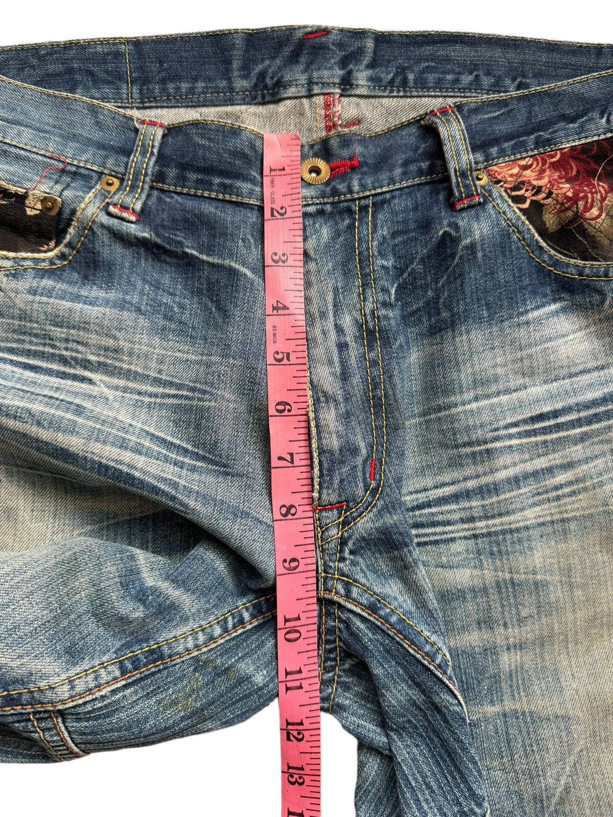 If Six Was Nine Vintage ETERNAL Baggy Denim Jeans Size US 35 - 22 Thumbnail