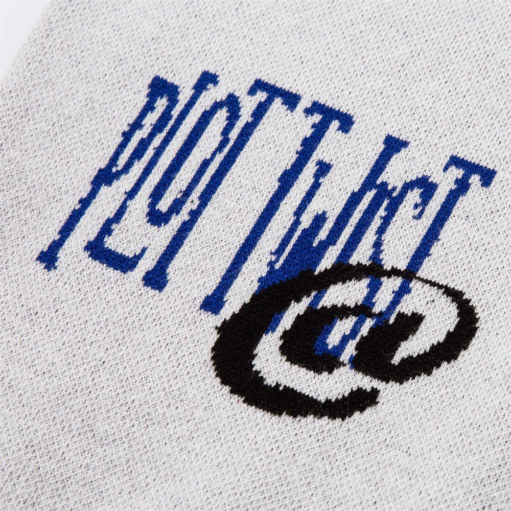 Vintage Men's loose graffiti lettering crew neck casual sweater Size US L / EU 52-54 / 3 - 4 Thumbnail