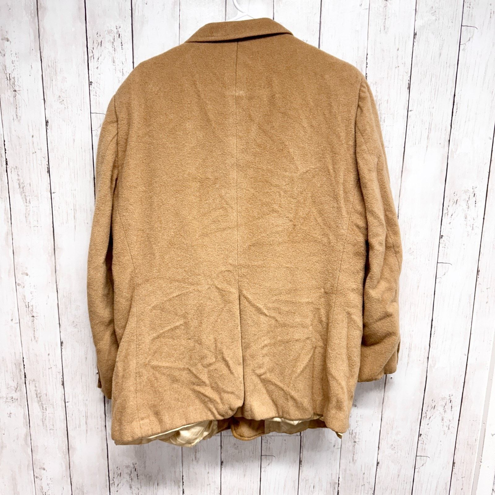Norm Thompson Vtg Camel Hair Norm Thompson Jacket Chest 44" Blazer Size 44R - 11 Thumbnail