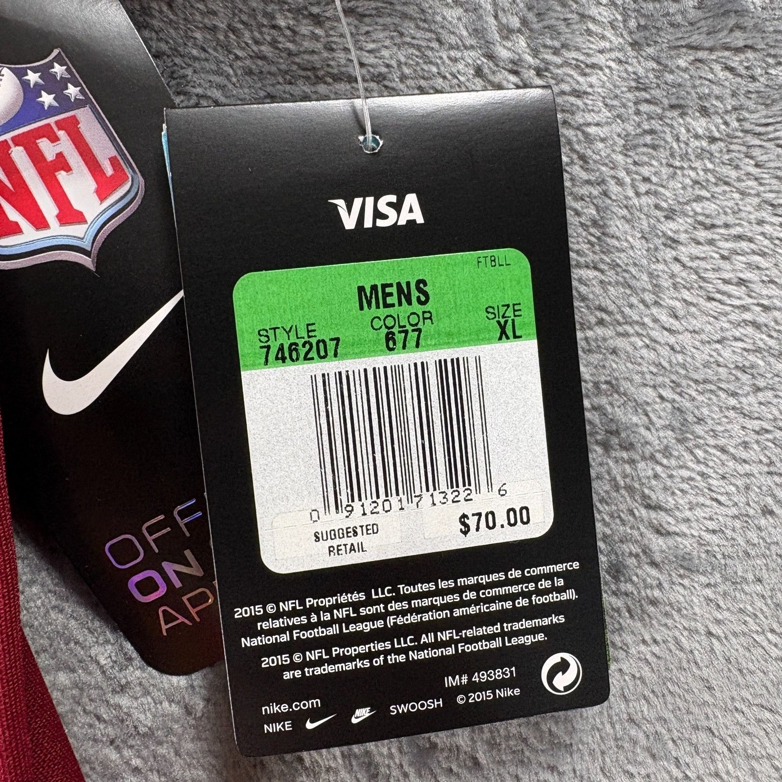 Nike Nike Washington Redskins Football Polo Men XL Red Dri Fit NF Size US XL / EU 56 / 4 - 7 Thumbnail