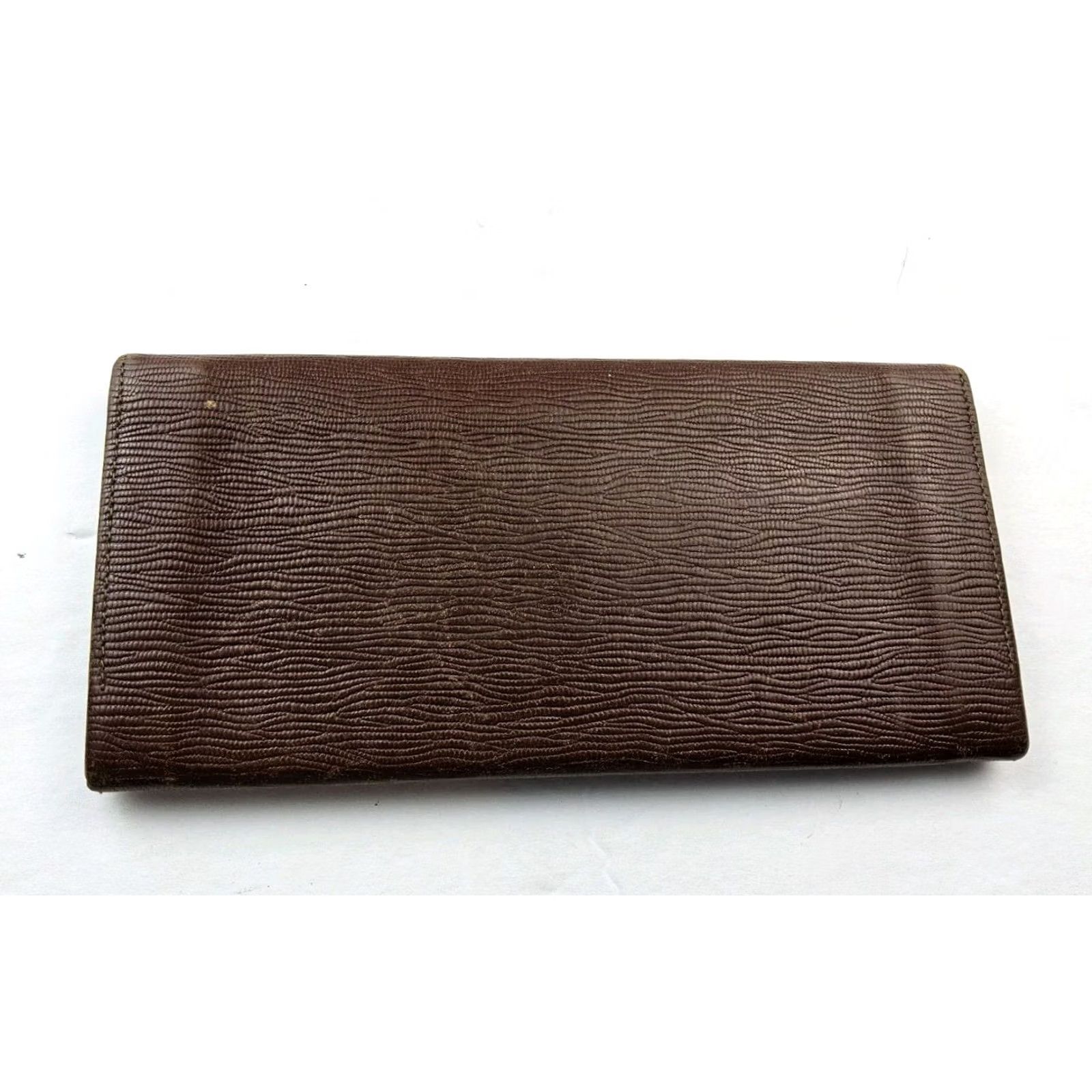 Vintage Mila Sehon Milano Leather Wallet Full Size Long Burgundy Women, 7.25x3.5, Pre-Owned, Wallet Size ONE SIZE - 3 Thumbnail