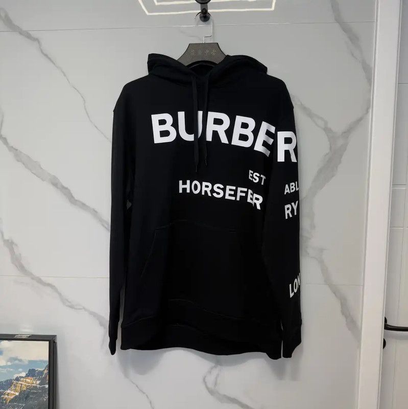 Burberry Burberry Black Logo Long Sleeve Hoodie Size US XXL / EU 58 / 5 - 1 Thumbnail