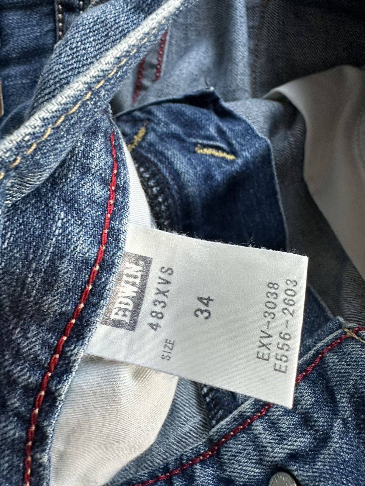Edwin Vintage Edwin Bulls Head XV Distressed Faded Denim D495 Size US 34 / EU 50 - 14 Thumbnail