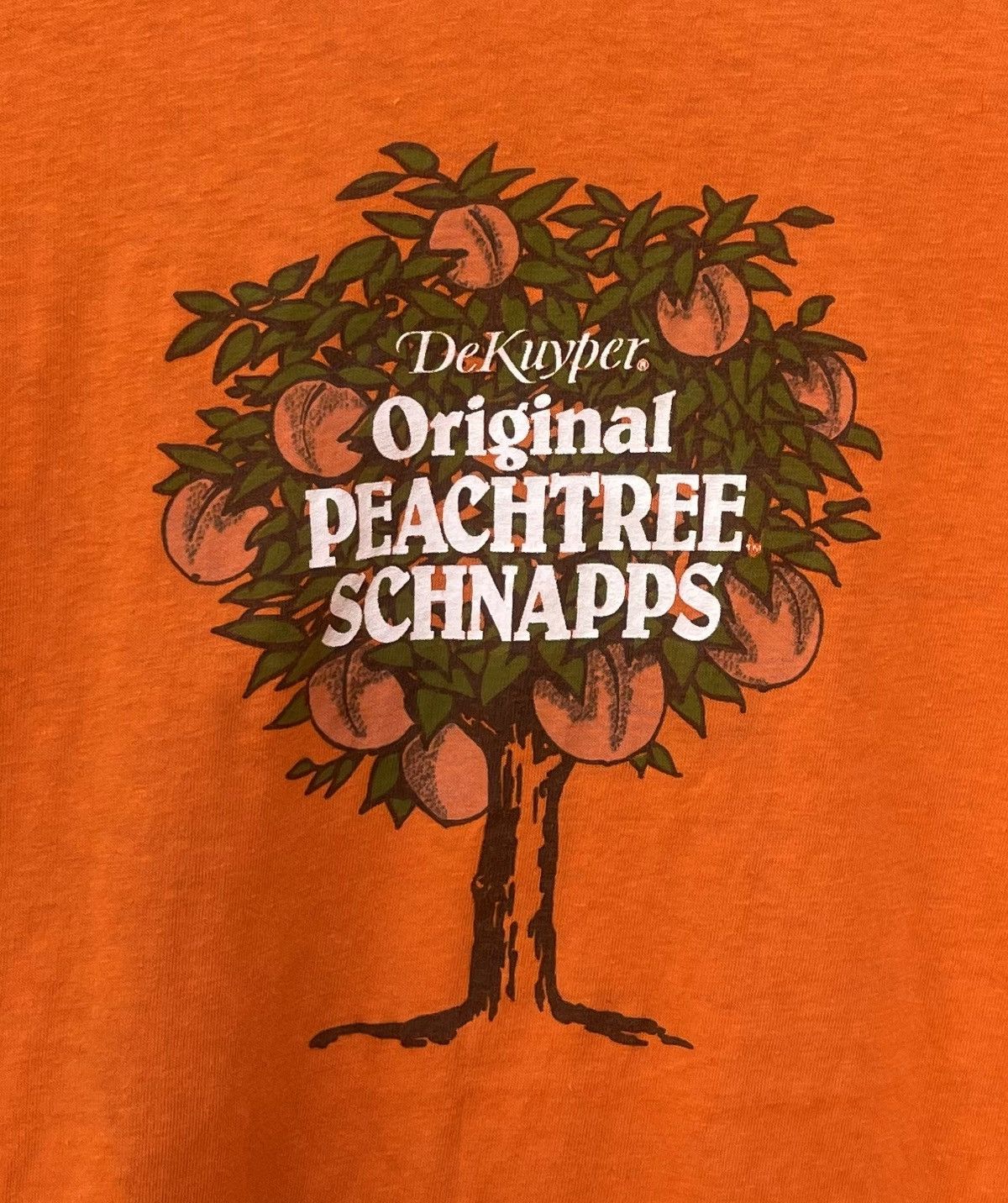Vintage Vintage 70s/80s Dekuyper Original Peach tree Schnapps TShirt Size US M / EU 48-50 / 2 - 3 Thumbnail