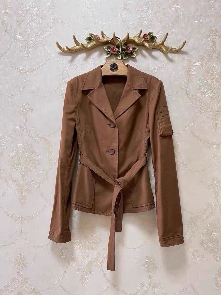 Miu Miu Miu Miu Runway Belted Blazer Size S / US 4 / IT 40 - 1 Thumbnail