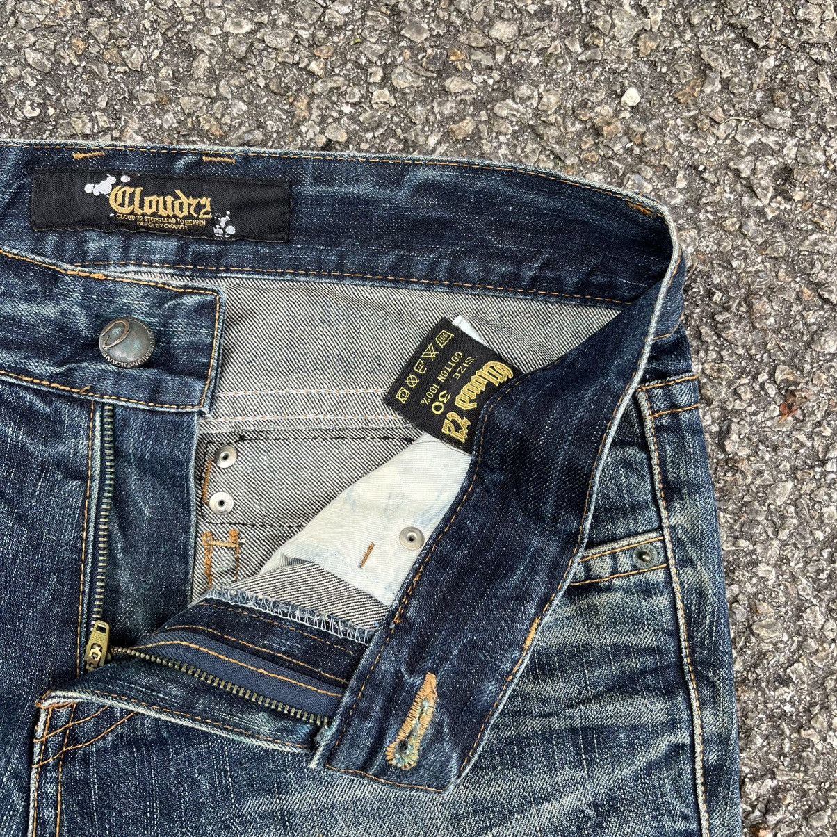 Hysteric Glamour Cloud72 Clawmark Rusty Mudwash Denim Affliction Skulls Jeans Size US 30 / EU 46 - 6 Thumbnail