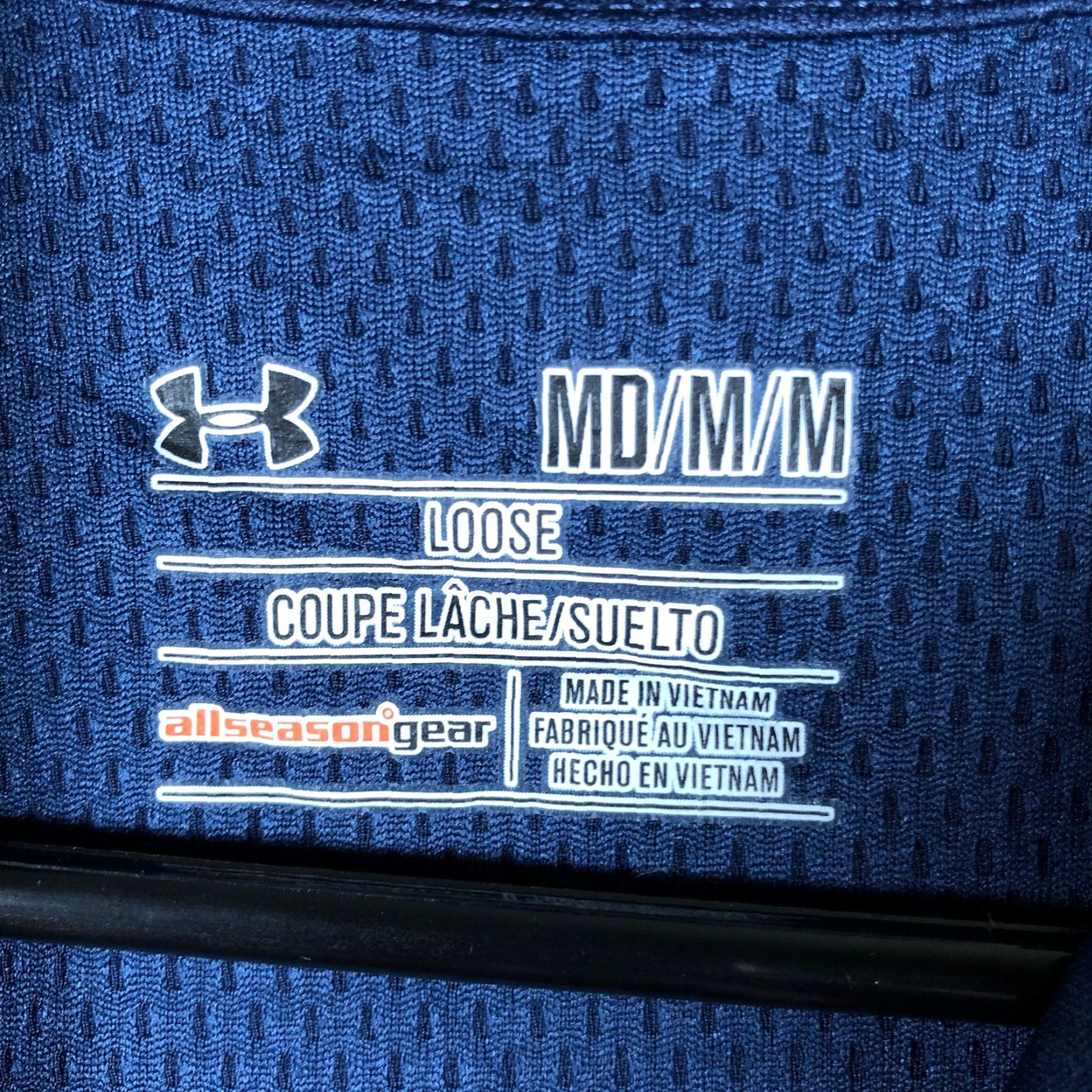 Under Armour VINTAGE Under Armour Mens Shirt Navy Blue 1/4 Zip Loose All Season Gear Long Sleeve M Size US M / EU 48-50 / 2 - 6 Thumbnail