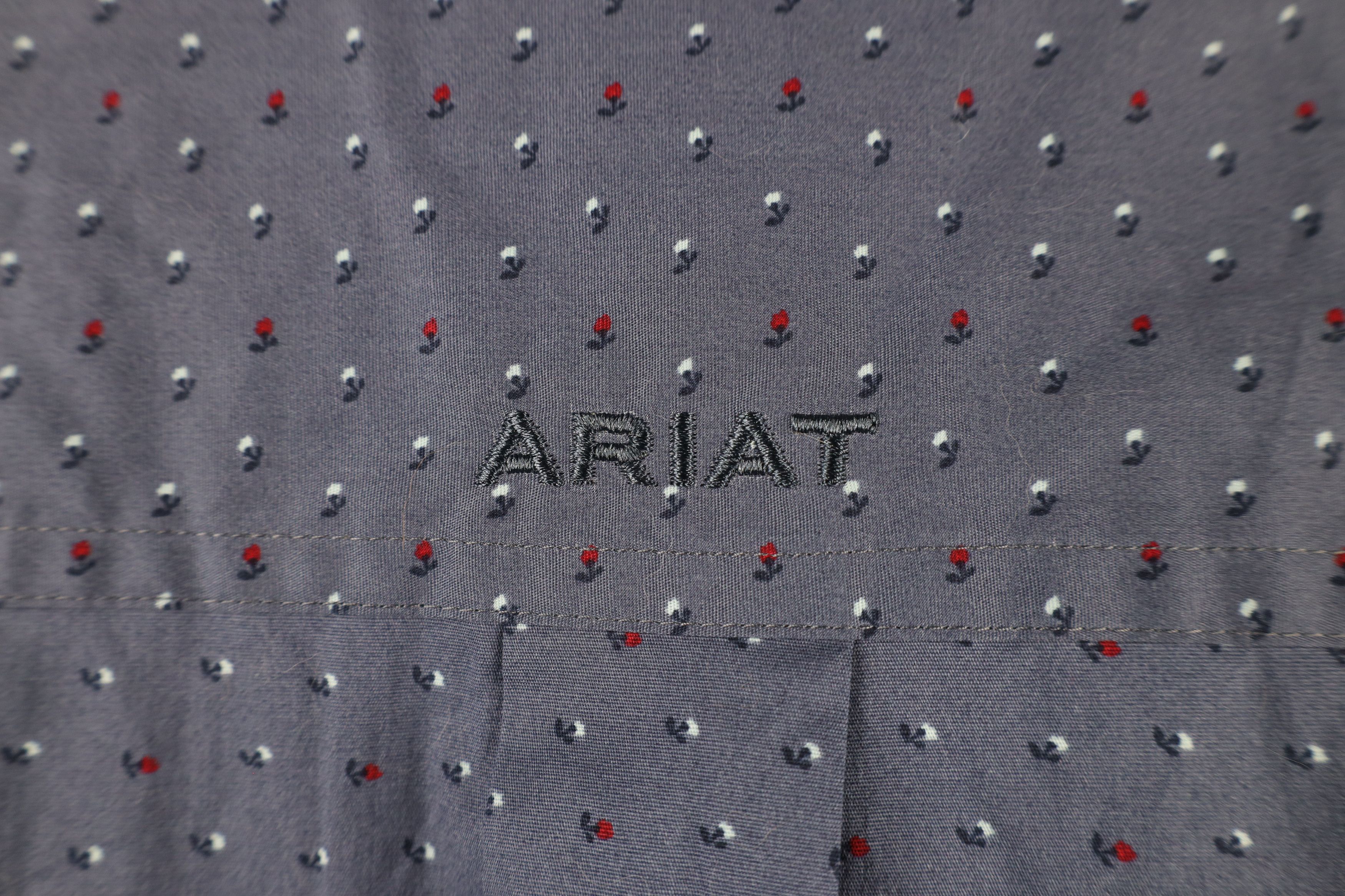 Ariat × Vintage Ariat All Over Print Stretch Collared Button Down Shirt Size US XL / EU 56 / 4 - 8 Thumbnail