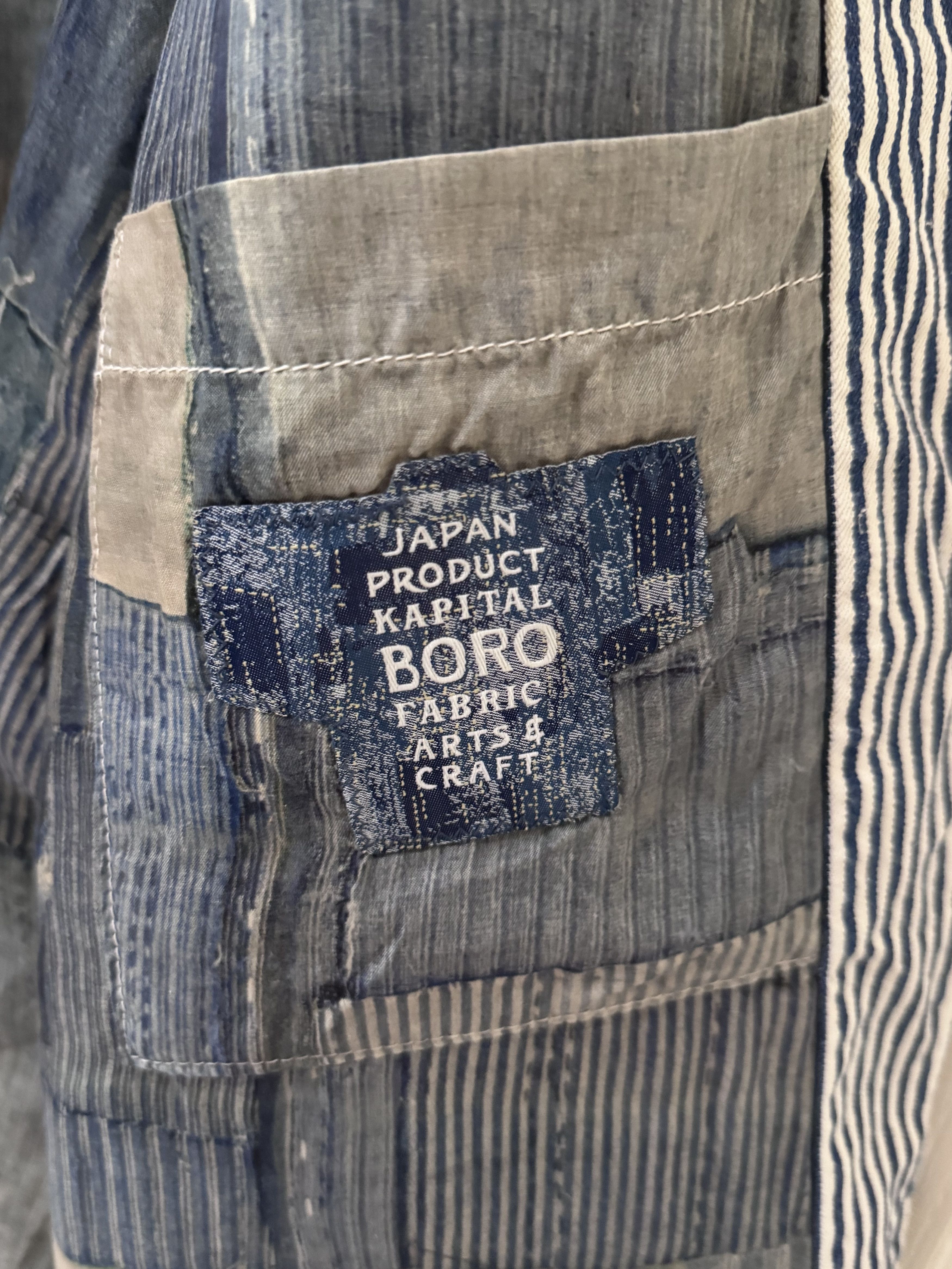 Kapital Kapital Liberty Stripe Boro Drizzler Zip Jacket Size US L / EU 52-54 / 3 - 4 Thumbnail
