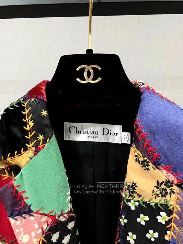 Dior Dior Patchwork Silk Blend Jacket . Size M / US 6-8 / IT 42-44 - 3 Thumbnail