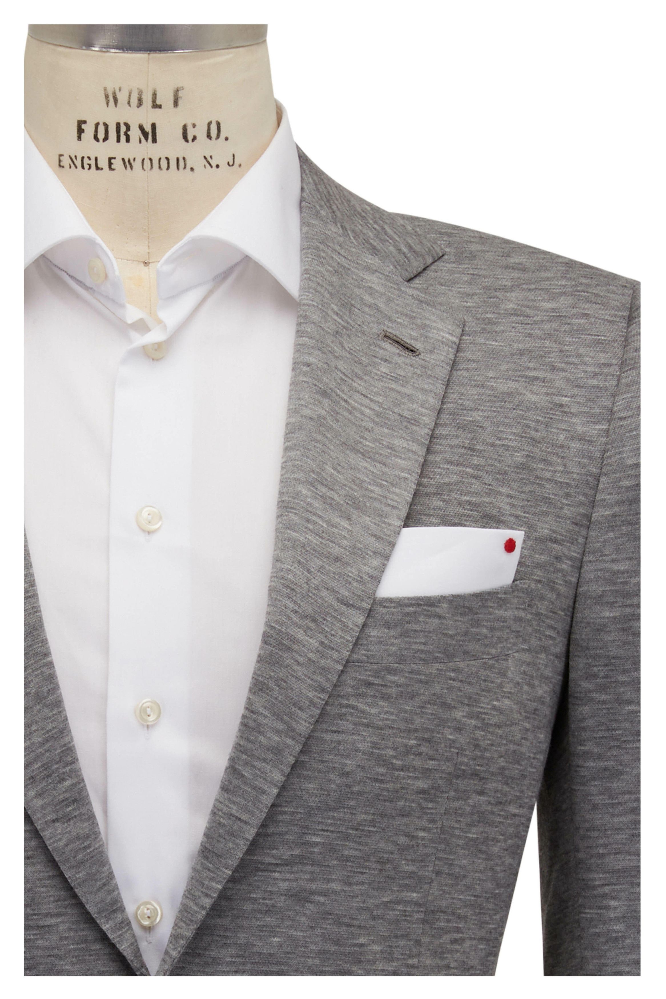 Kiton o1mtch0225 Cashmere Sportcoat in Silver/Grey Size US M / EU 48-50 / 2 - 2 Thumbnail