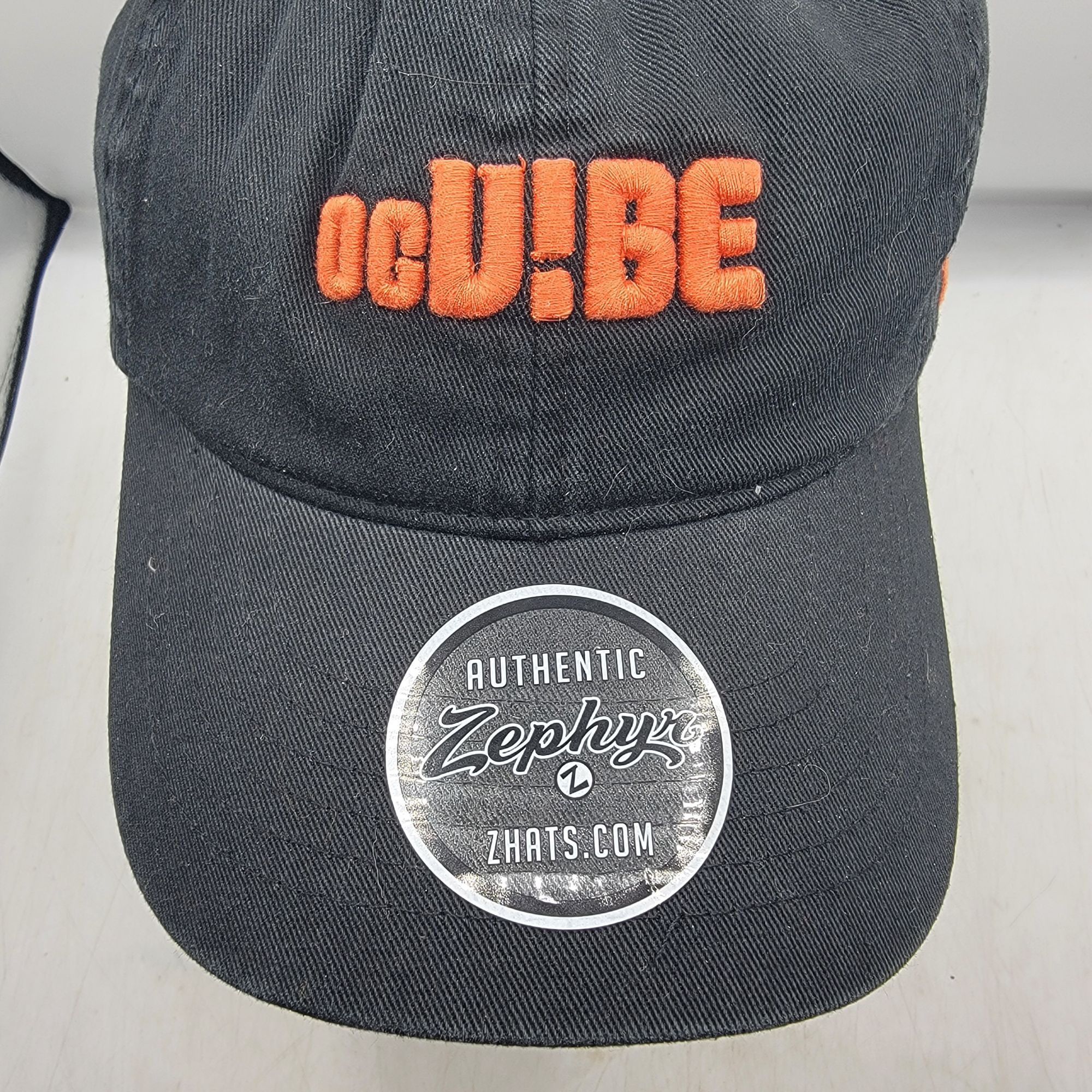 Zephyr OC Vibe Zephyr Black Orange Adjustable Baseball Cap Hat Cali Size ONE SIZE - 9 Thumbnail