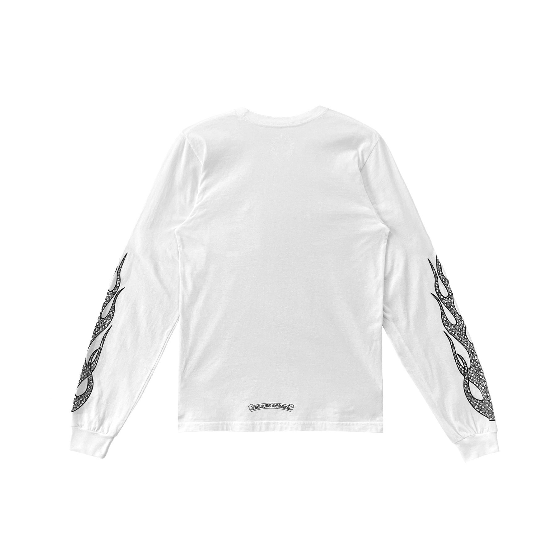 Chrome Hearts Chrome Hearts Flame Sleeve Long Sleeve Tee Size S / US 4 / IT 40 - 2 Thumbnail