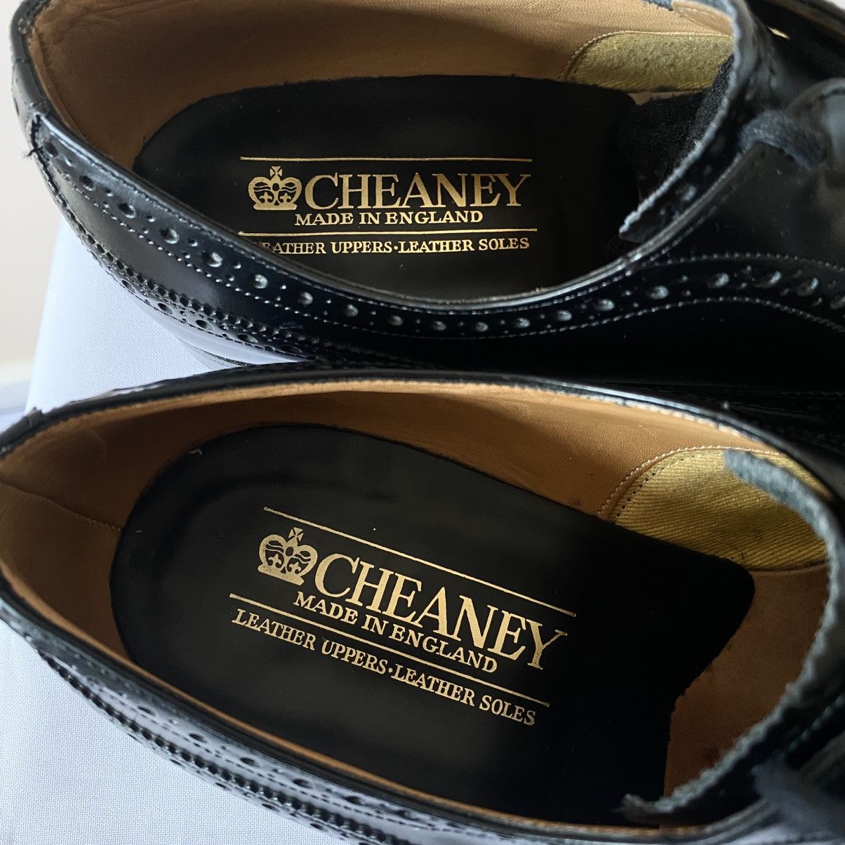 Cheaney Cheaney Broad Black Leather Casual Shoes Size UK 8 Size US 8 / EU 41 - 8 Thumbnail