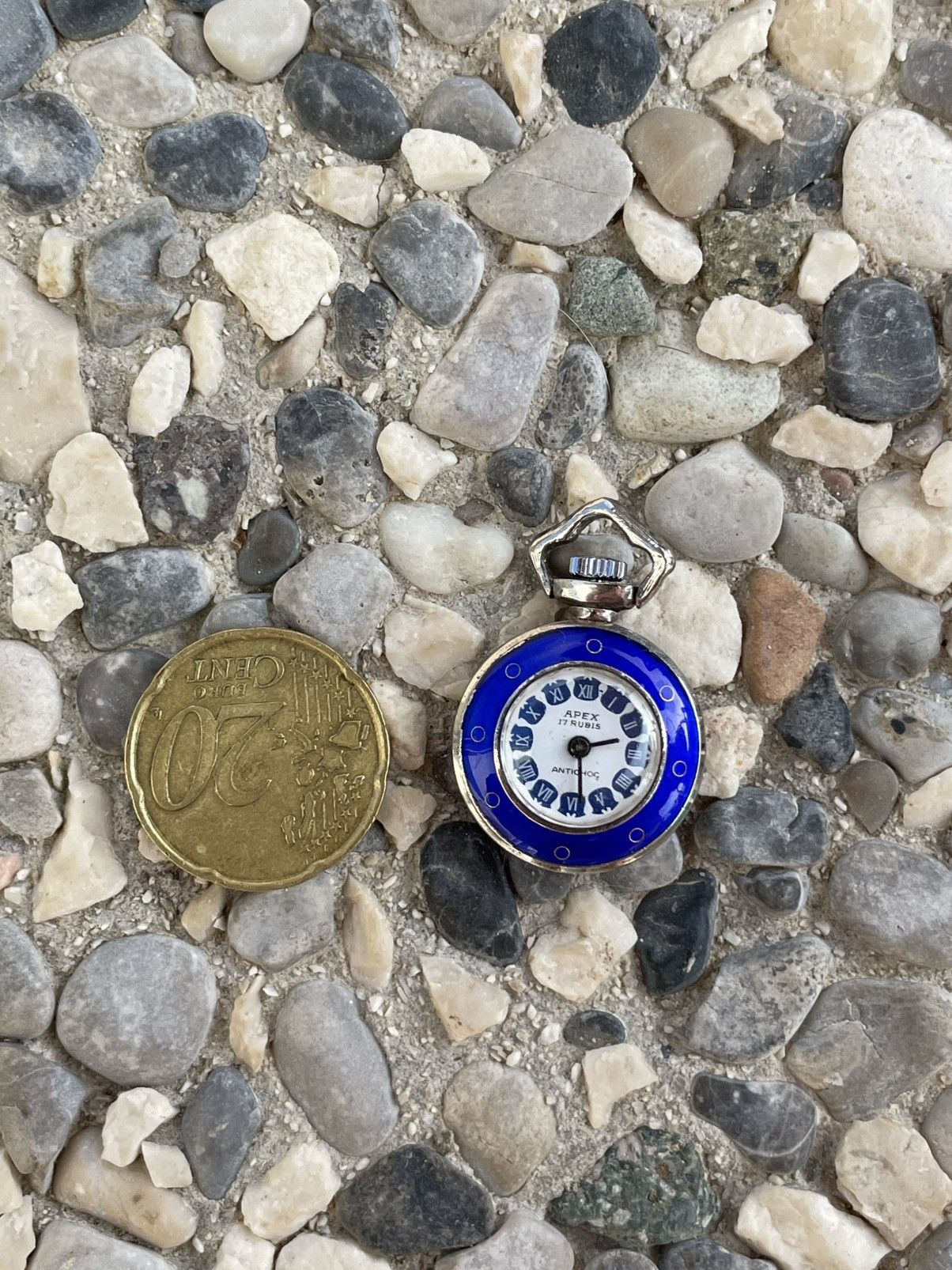 Apex × Vintage Vintage Silver 925 Apex 17 Rubis Mini Pocket Watch Size ONE SIZE - 4 Thumbnail