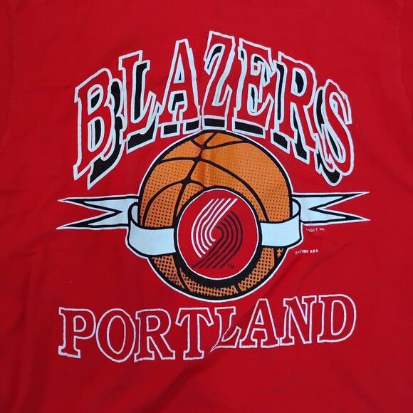 Logo 7 Vintage 90s Logo 7 Portland Trailblazers T-Shirt Size US XL / EU 56 / 4 - 1 Thumbnail