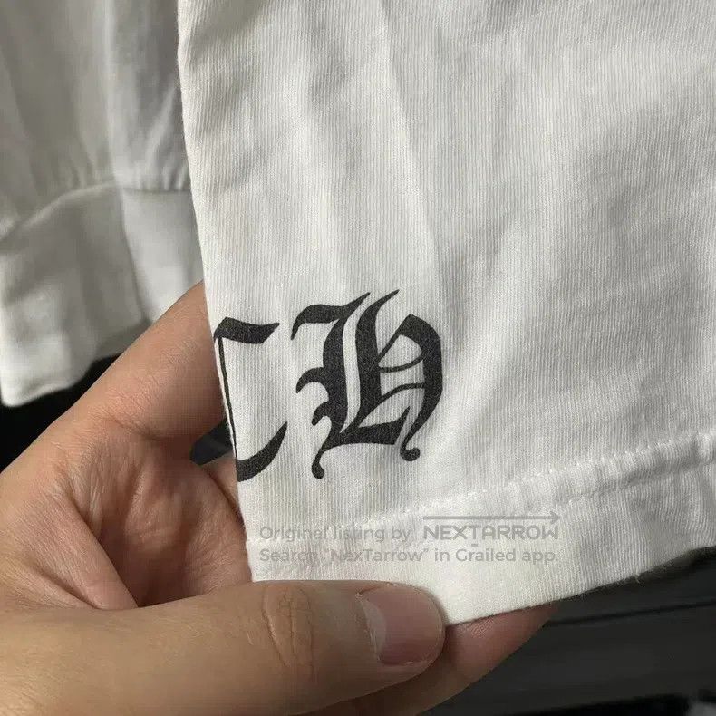 Chrome Hearts CHROME HEARTS Size S Sketch Cross Scroll White Long-Sleeved Size US S / EU 44-46 / 1 - 3 Thumbnail