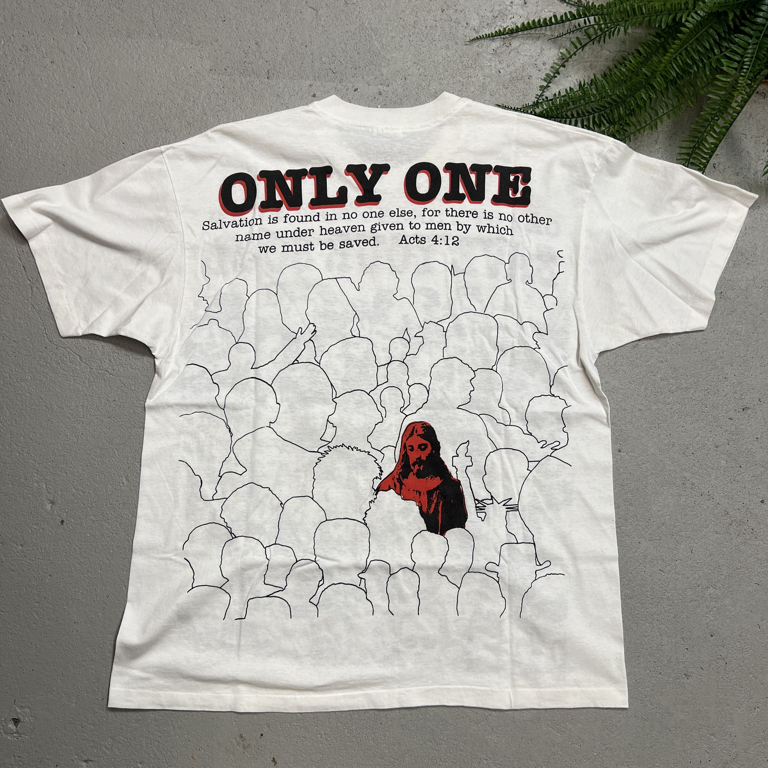 Vintage Vintage Jesus One Of These People Can Save Your Soul Tee Size US XL / EU 56 / 4 - 2 Thumbnail