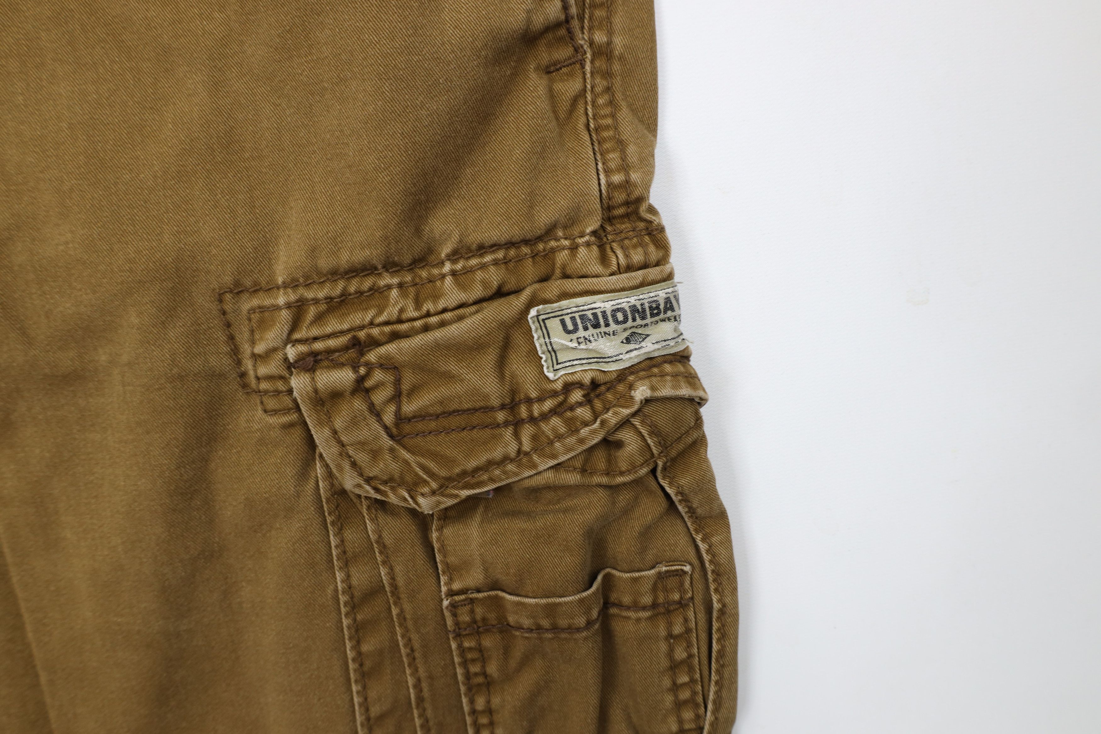 Vintage Vintage Y2K Streetwear Wide Leg Cargo Pants Brown Cotton Size US 38 / EU 54 - 6 Thumbnail