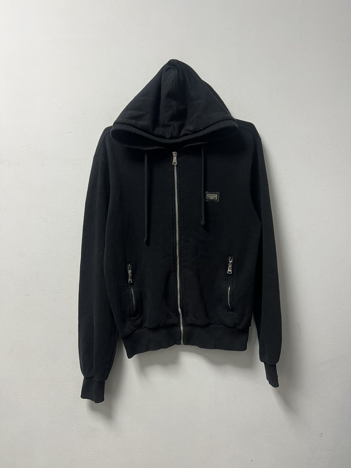 Dolce Gabbana Zip Hoodie Black