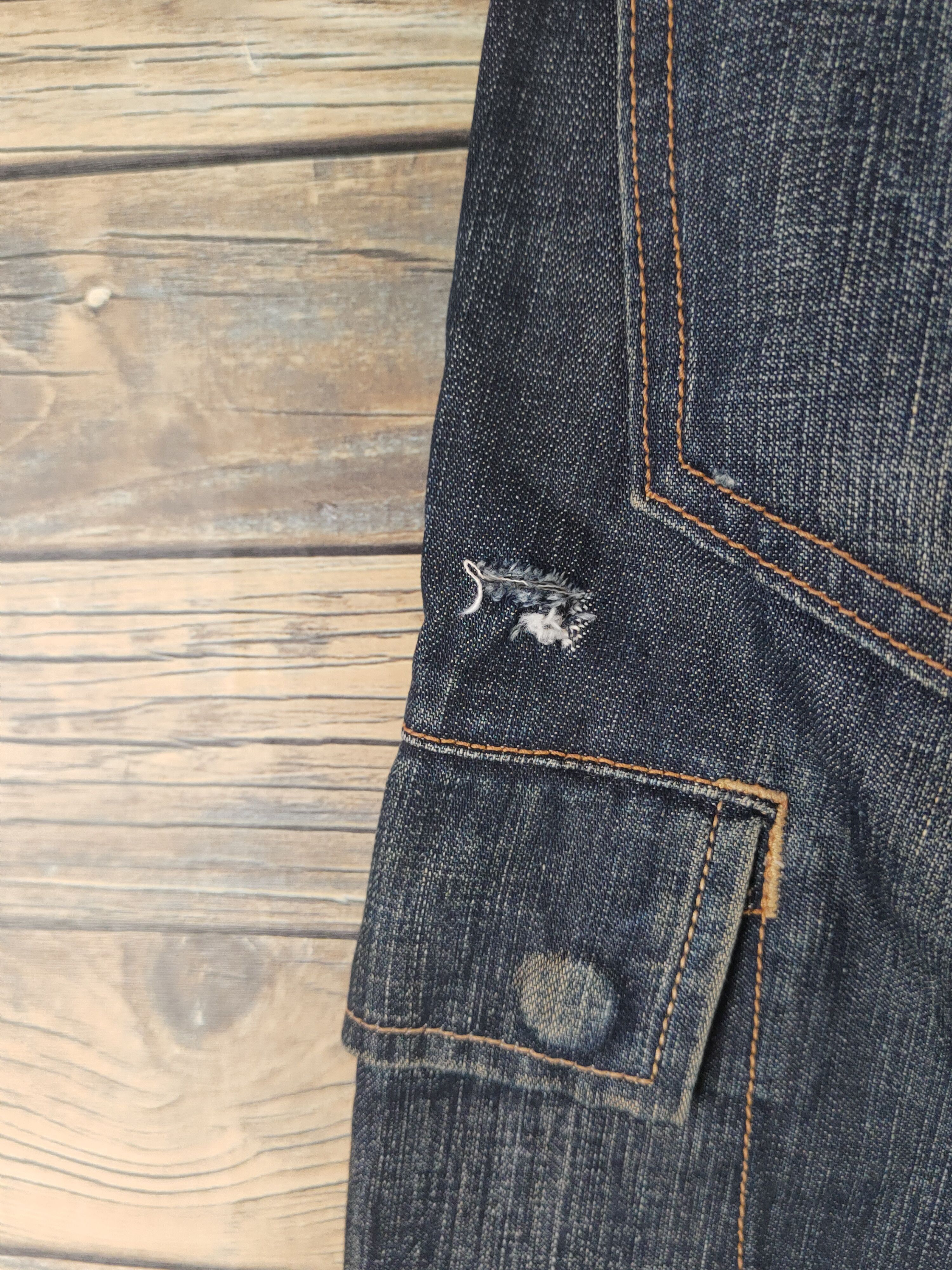 Gap DL Gap Dark Blue Distressed Ripped Jeans #1861 Size US 29 - 8 Thumbnail