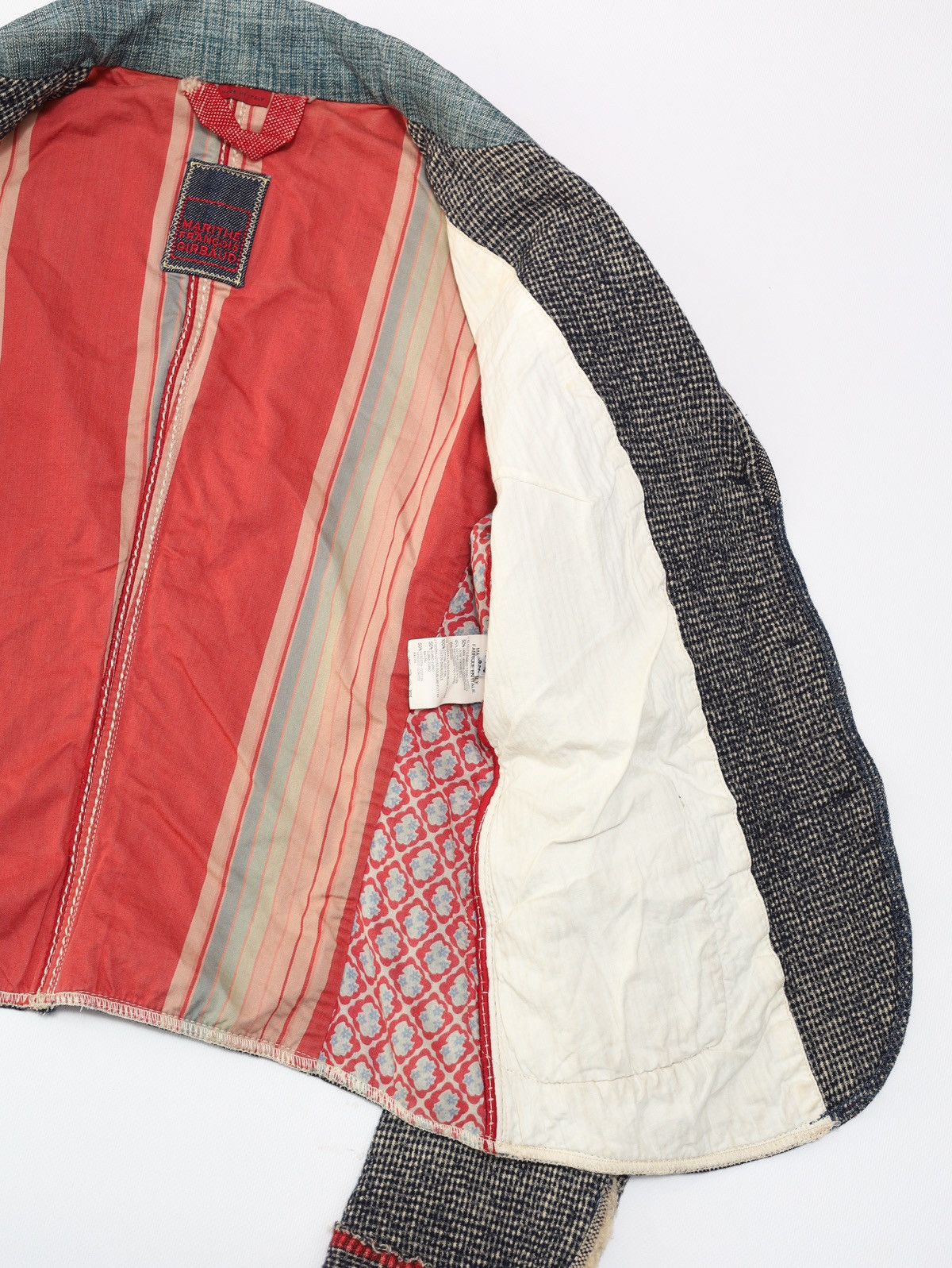 Marithe + Francois Girbaud Marithe Francois Girbaud Wool Cotton Printed Blazer Jacket Size M / US 6-8 / IT 42-44 - 15 Thumbnail