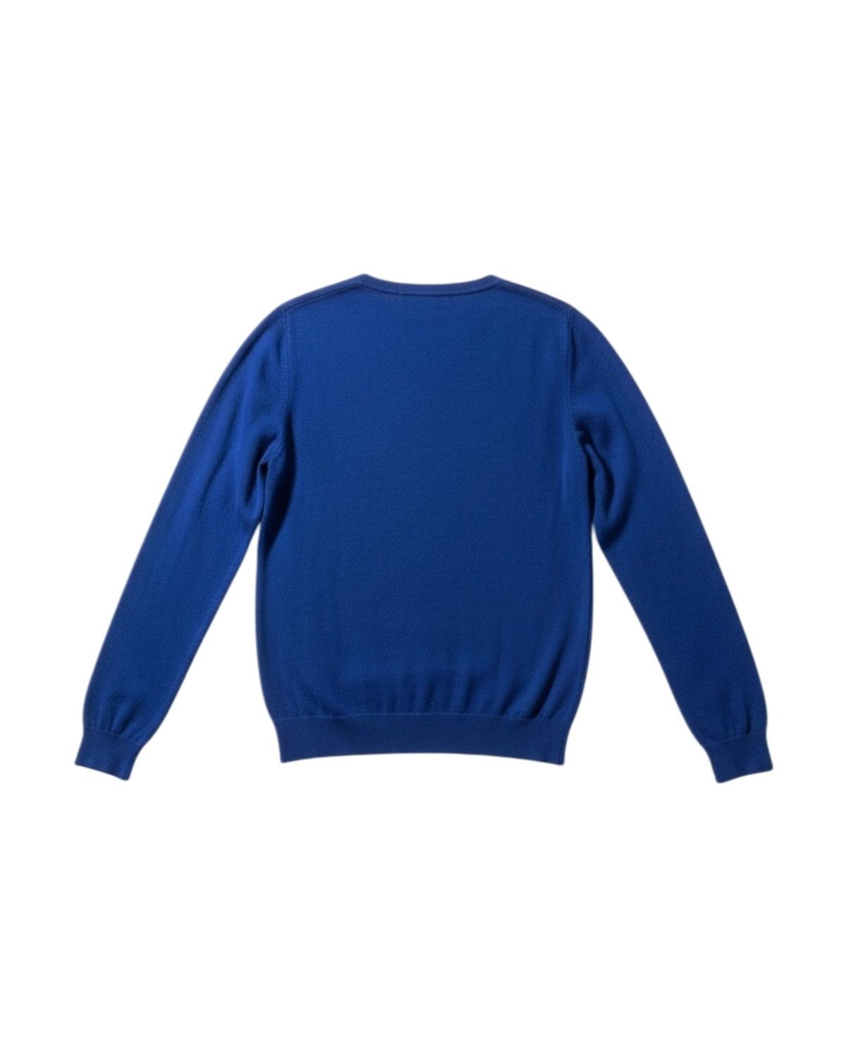Prada Prada FW2018 Fine-Gauge Knit Crewneck Sweater in Cobalt Blue Size M / US 6-8 / IT 42-44 - 2 Thumbnail