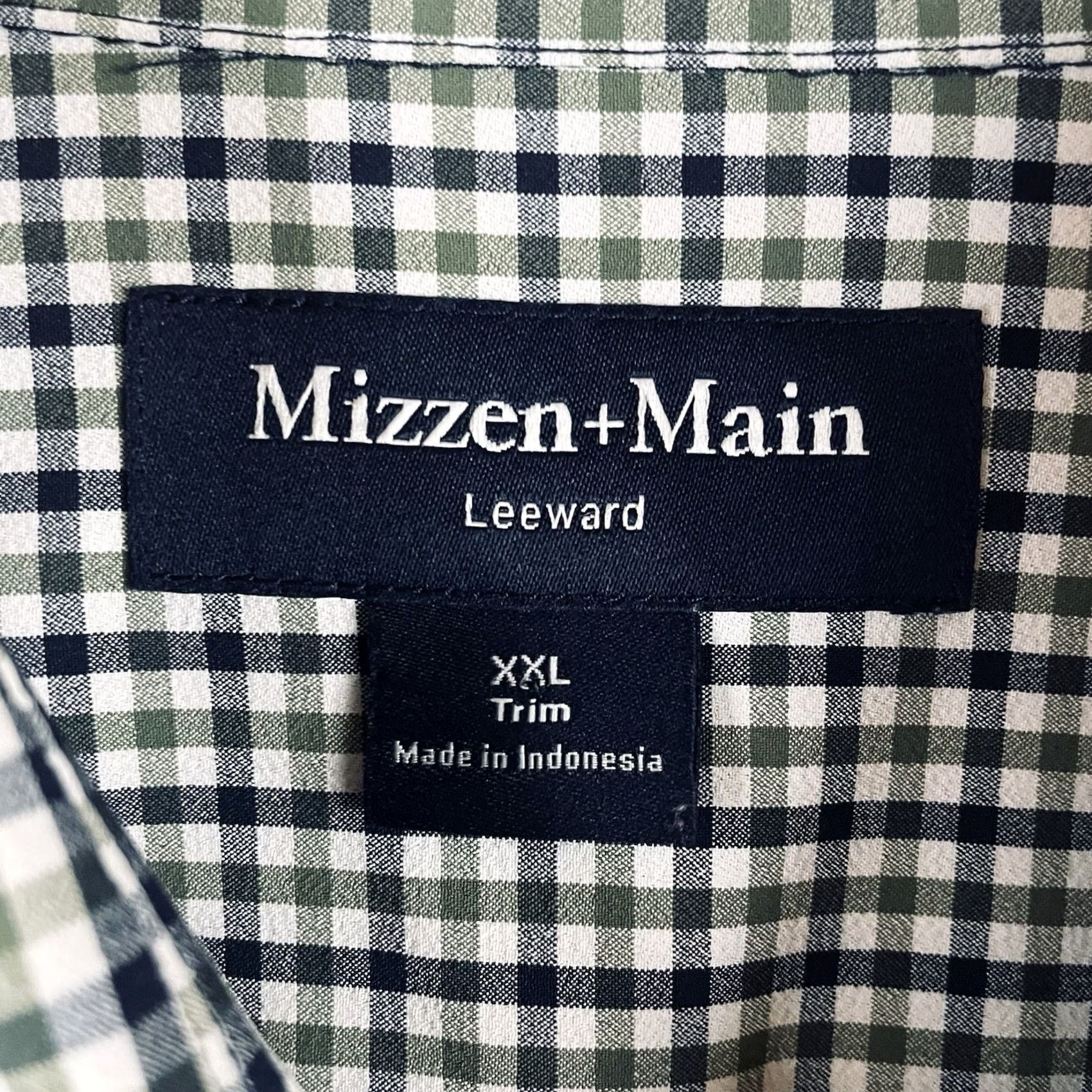 Mizzen+Main Mizzen+Main Leeward Shirt Men’s 2XL Trim Fit Check Long Sleeve Button Up F117 Size US XXL / EU 58 / 5 - 7 Thumbnail