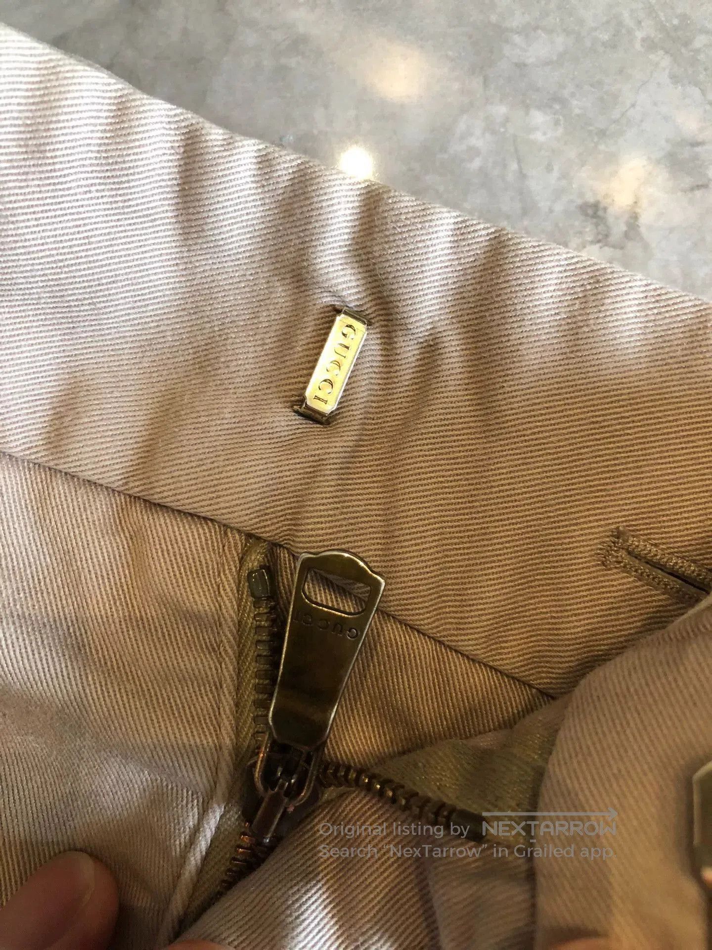 Gucci Gucci Men's Khaki Cotton Slim Shorts. Size US 28 / EU 44 - 4 Thumbnail