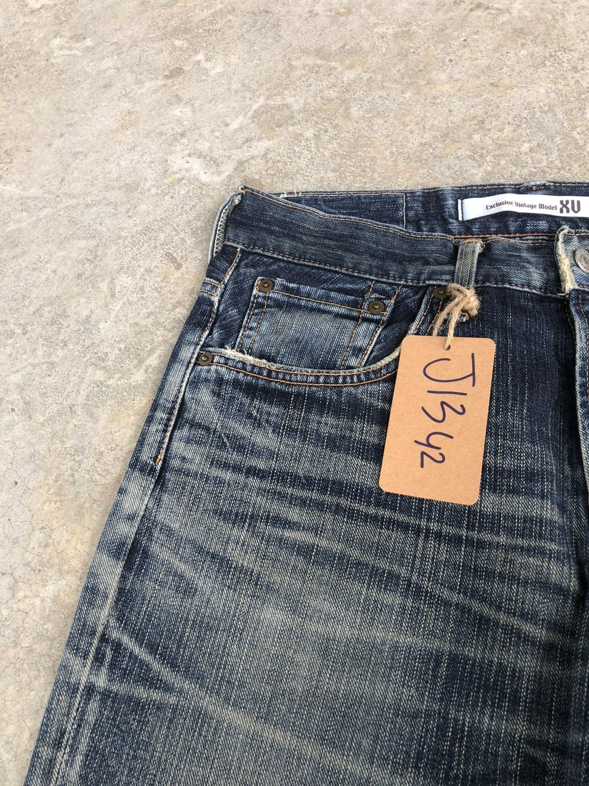 Le Grande Bleu (L.G.B.) Edwin XV Flared Jeans Bootcut Distressed Jeans Size US 31 - 14 Thumbnail