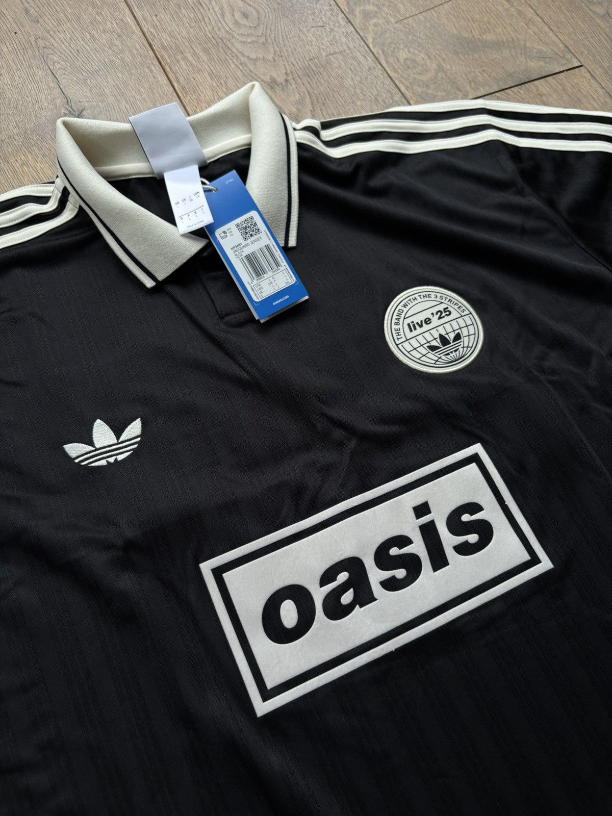 XL Adidas × Oasis Tour Jersey Black Adidas x Oasis Tour Jacquard Jersey | Adidas x Oasis Jersey