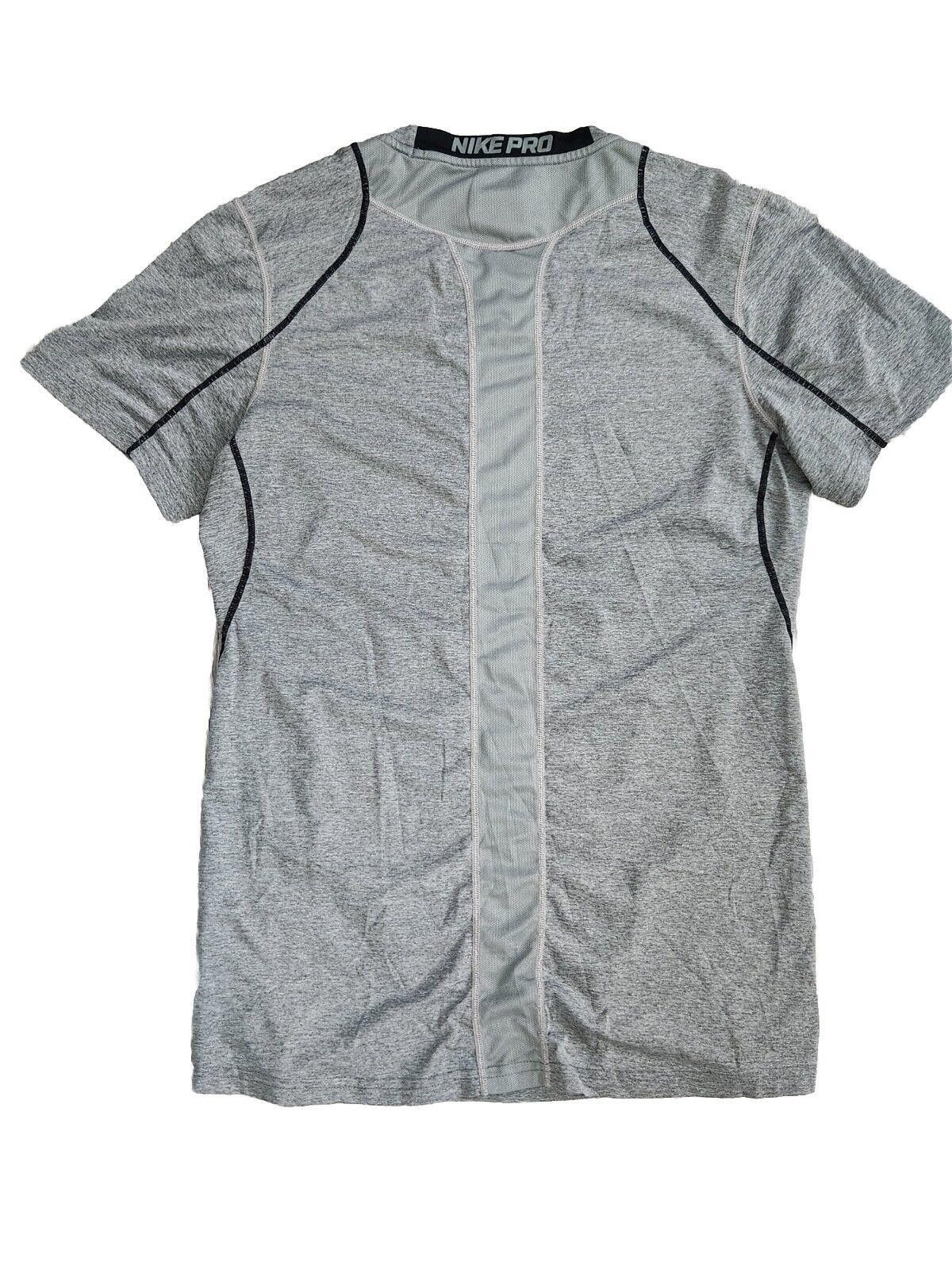 Nike Nike Pro Fitted Shirt Mens Small Grey Short Sleeve Athletic Size US S / EU 44-46 / 1 - 2 Thumbnail