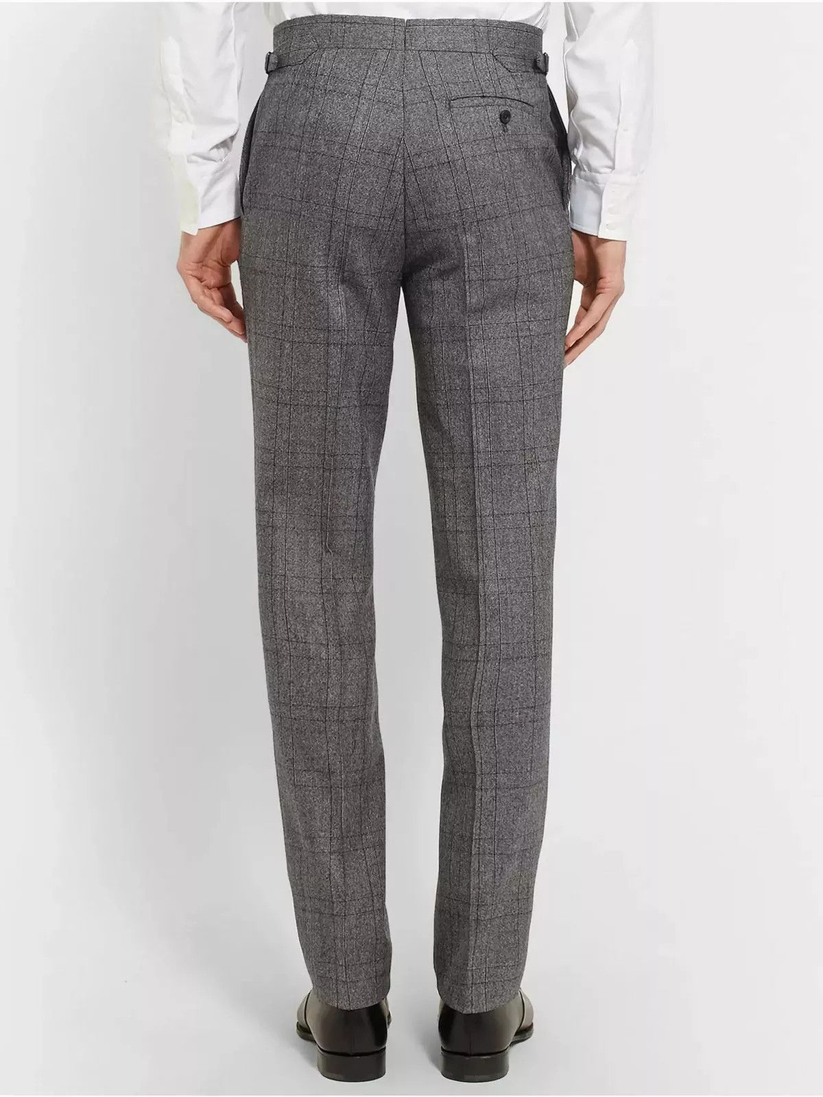 Kingsman Grey Double-Breasted Glen Check Suit Size 36R - 6 Thumbnail