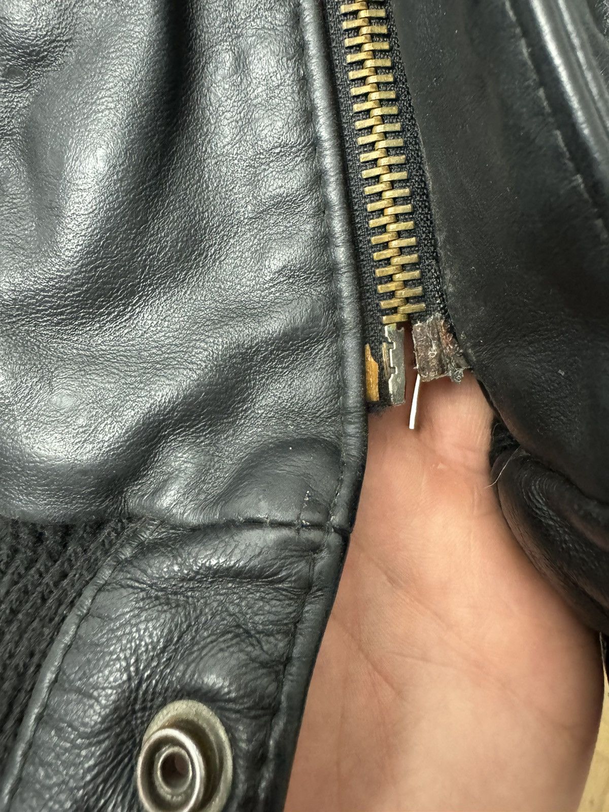 Leather Leather Jacket USA Us Force Vintage 90s High Quality Rare Size US XL / EU 56 / 4 - 8 Thumbnail