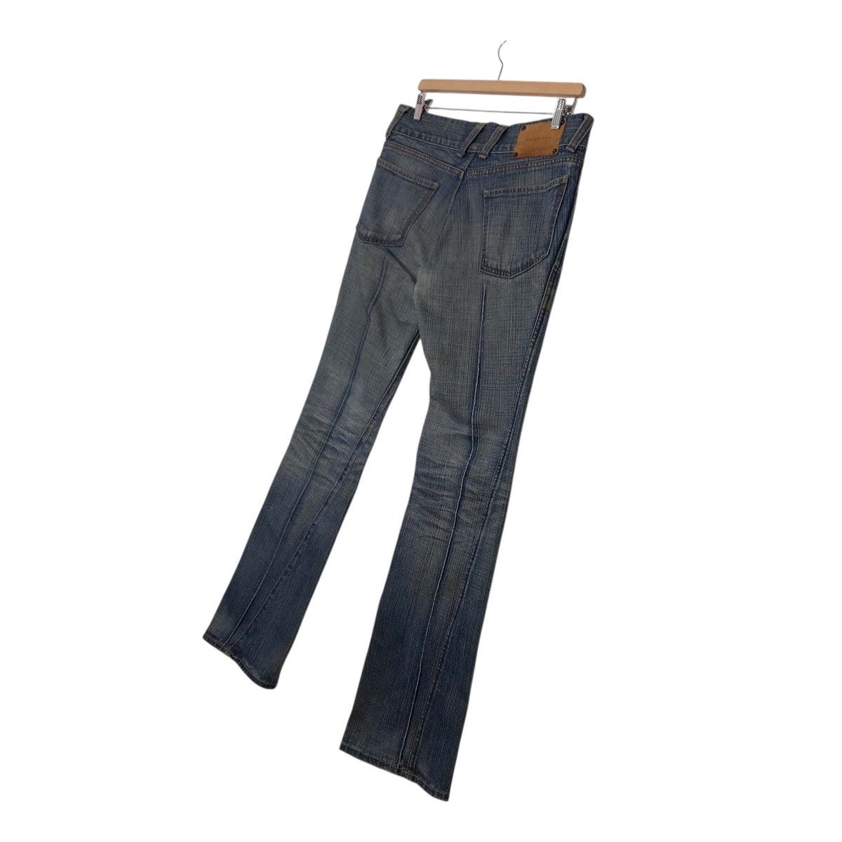 Japanese Brand Buffalo Jeans Y2K Moto Seam Denim — Early 2000s Archive Fade Size 33" - 10 Thumbnail