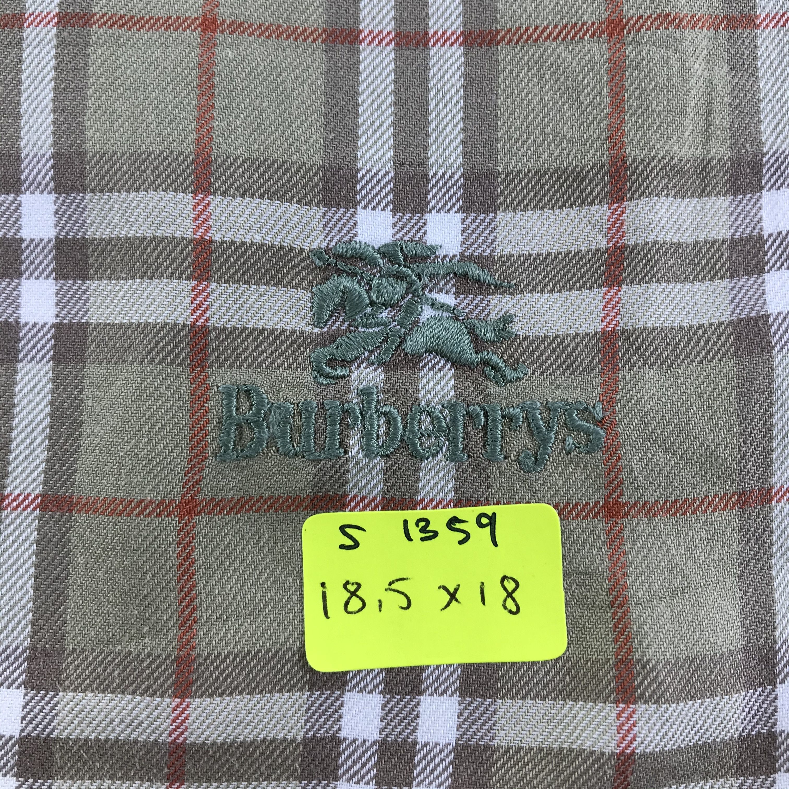 Burberry × Vintage Burberry Bandana / Handkerchief / Neckerchief - S1359 Size ONE SIZE - 5 Thumbnail