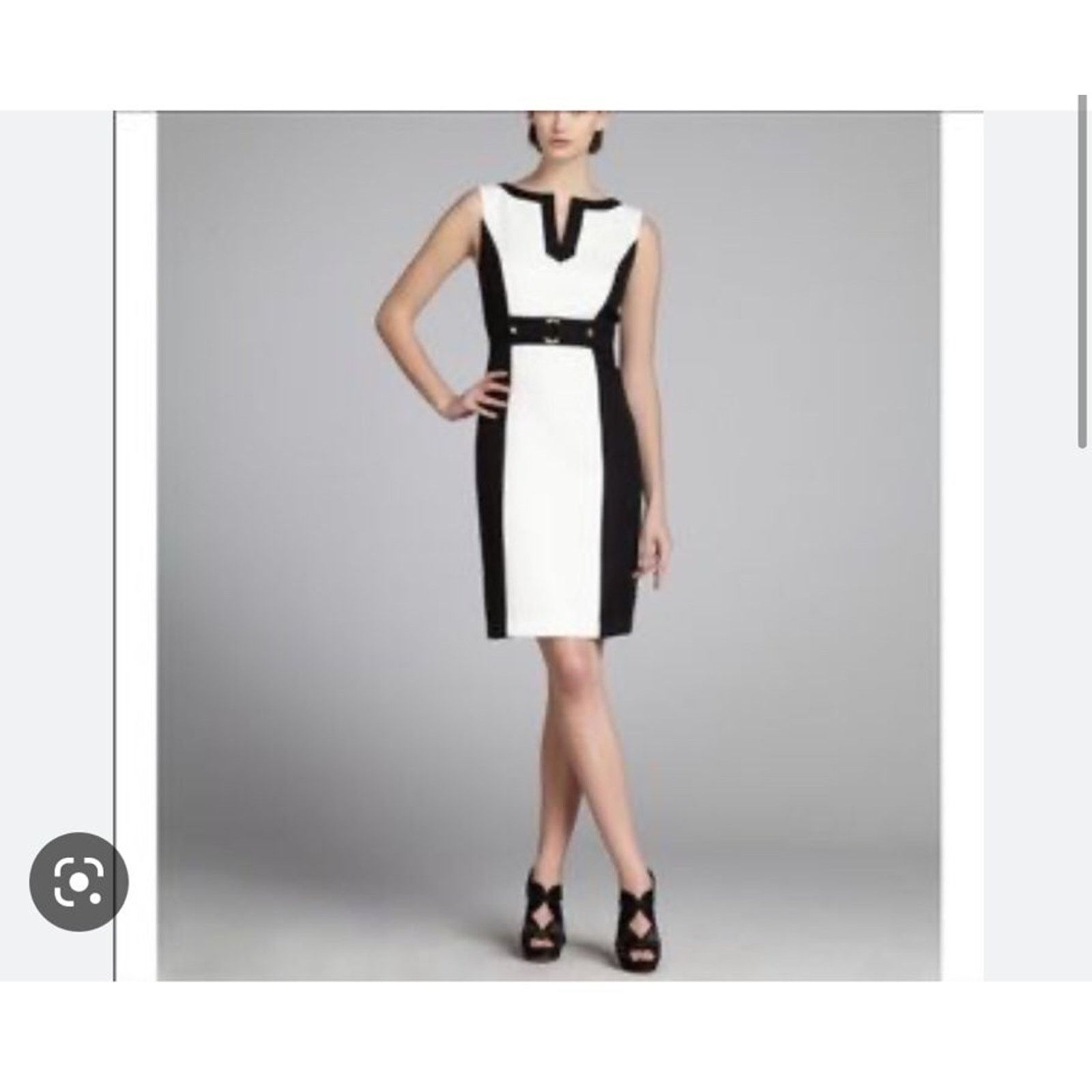Elie Tahari Tahari Arthur S. Levine Black & White Houndstooth Dress 2 Size XS / US 0-2 / IT 36-38 - 12 Thumbnail