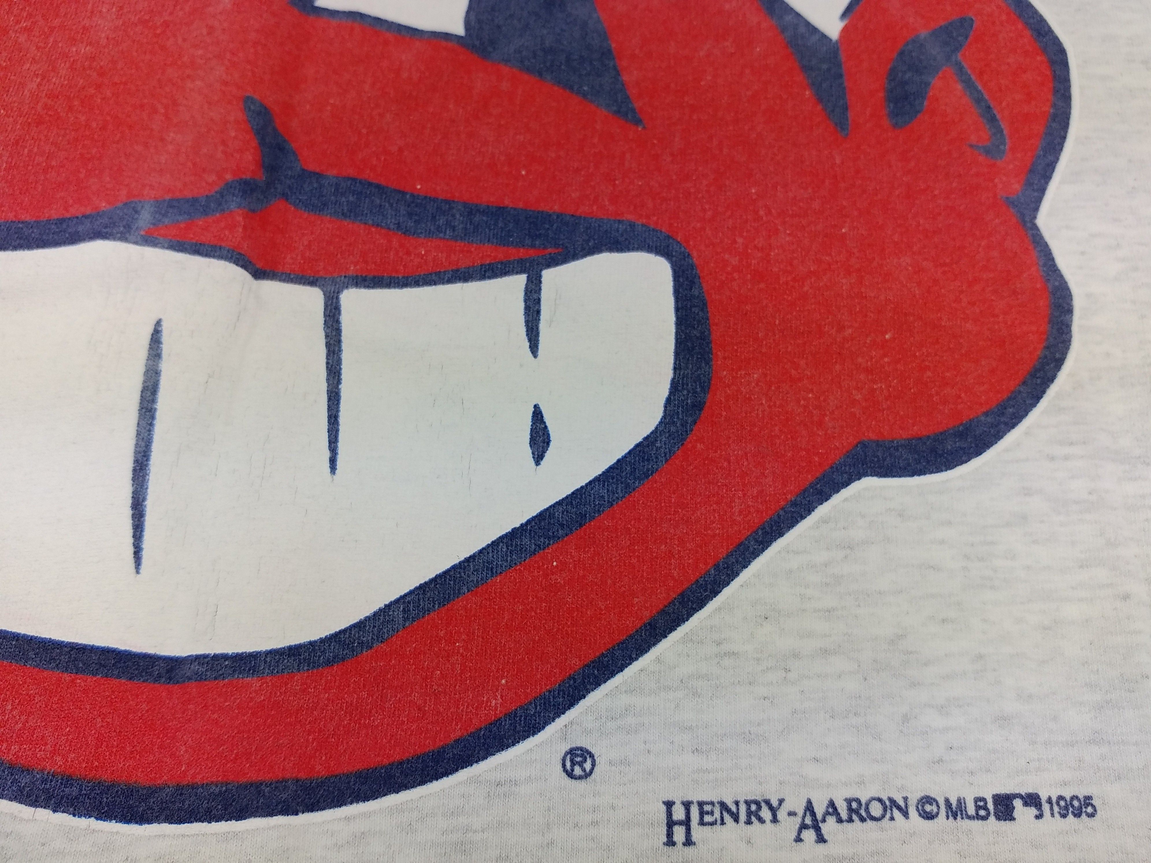 MLB MLB Cleveland Indians t-shirt, True Fan, Henry Aaron 1995 XL Size US XL / EU 56 / 4 - 7 Thumbnail