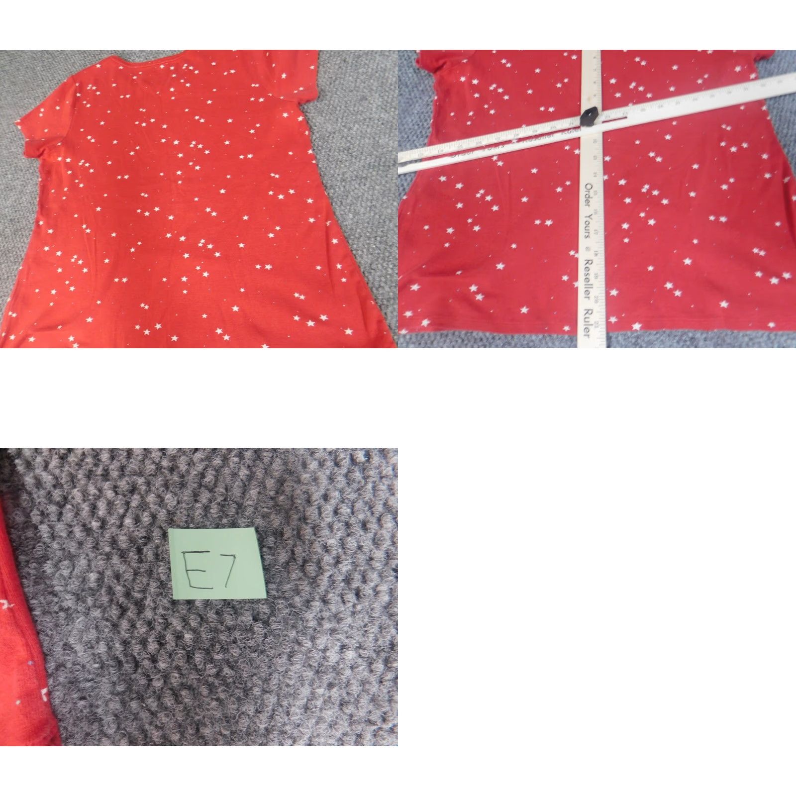 Croft & Barrow Croft & Barrow Womens Shirt PM petites Red Stars tee Shirt Mens? Size M / US 6-8 / IT 42-44 - 9 Thumbnail