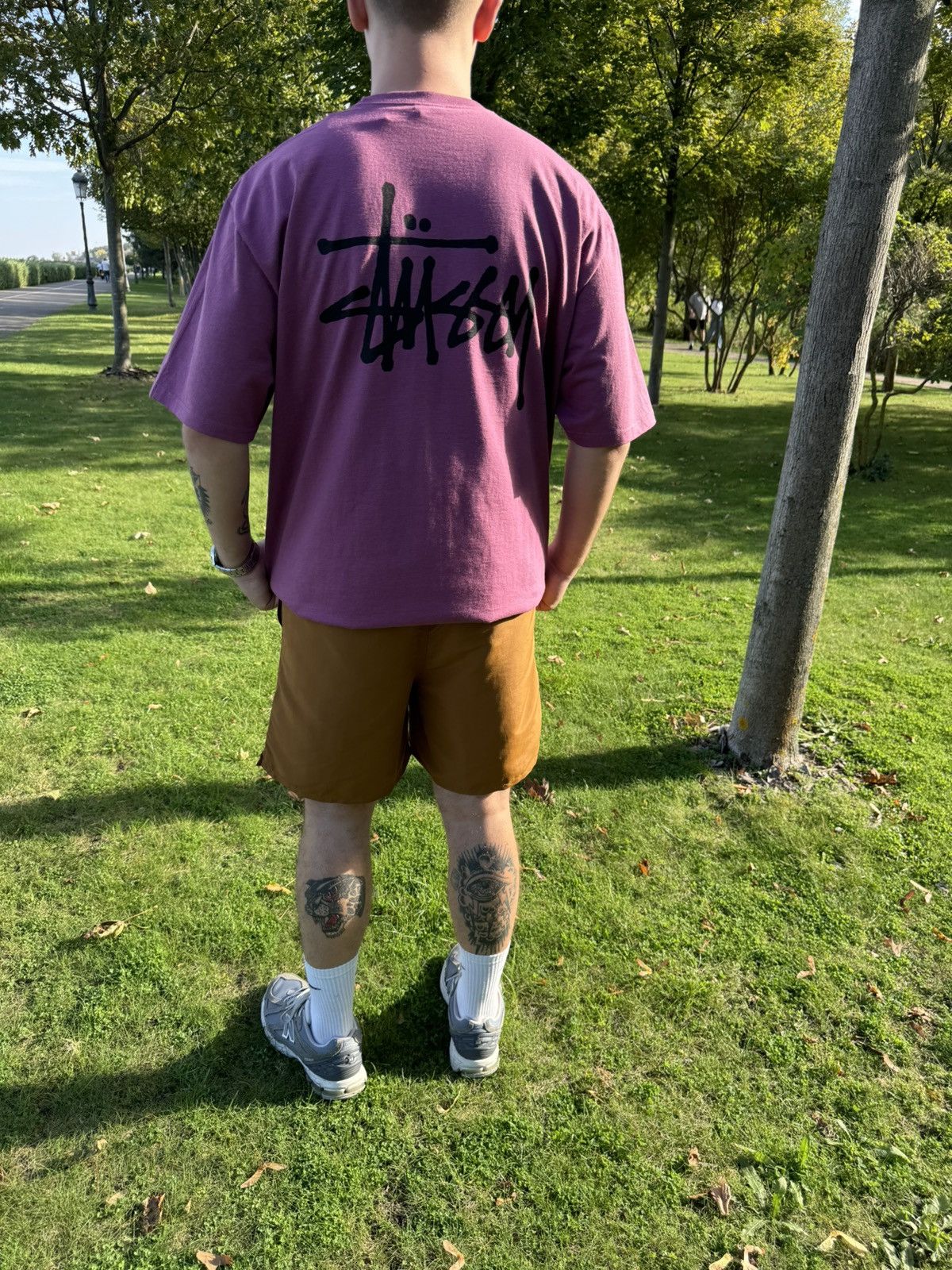 Designer × Hypebeast × Stussy Stussy Basic Berry T-shirt Size US XL / EU 56 / 4 - 1 Thumbnail