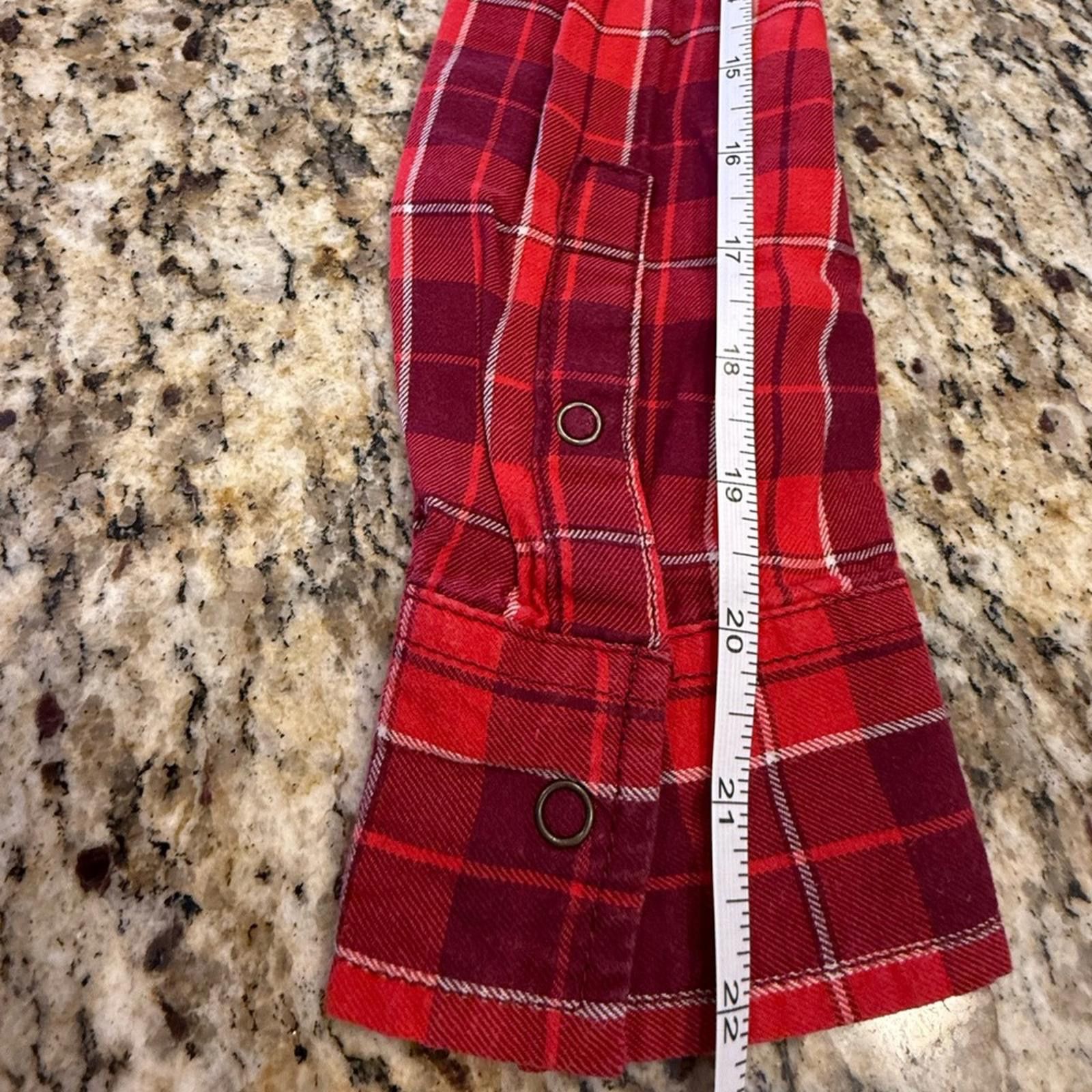 Other Arizona Jeans western plaid shirt red burgundy SZ SM Size S / US 4 / IT 40 - 9 Thumbnail