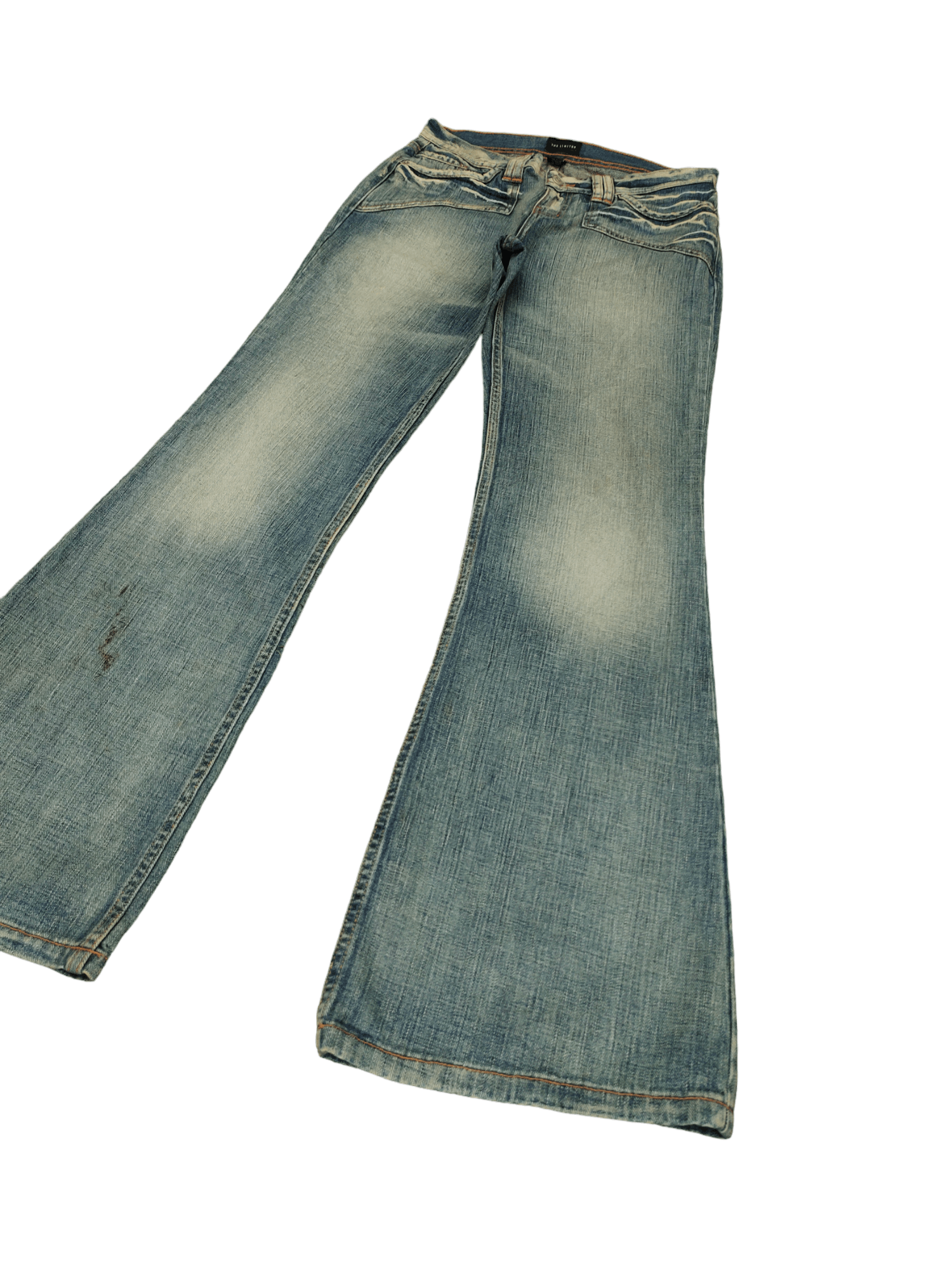 Le Grande Bleu (L.G.B.) Flare Jeans The Limited Distress Faded Low Rise Boot Cut Y2k Size US 30 / EU 46 - 1 Thumbnail