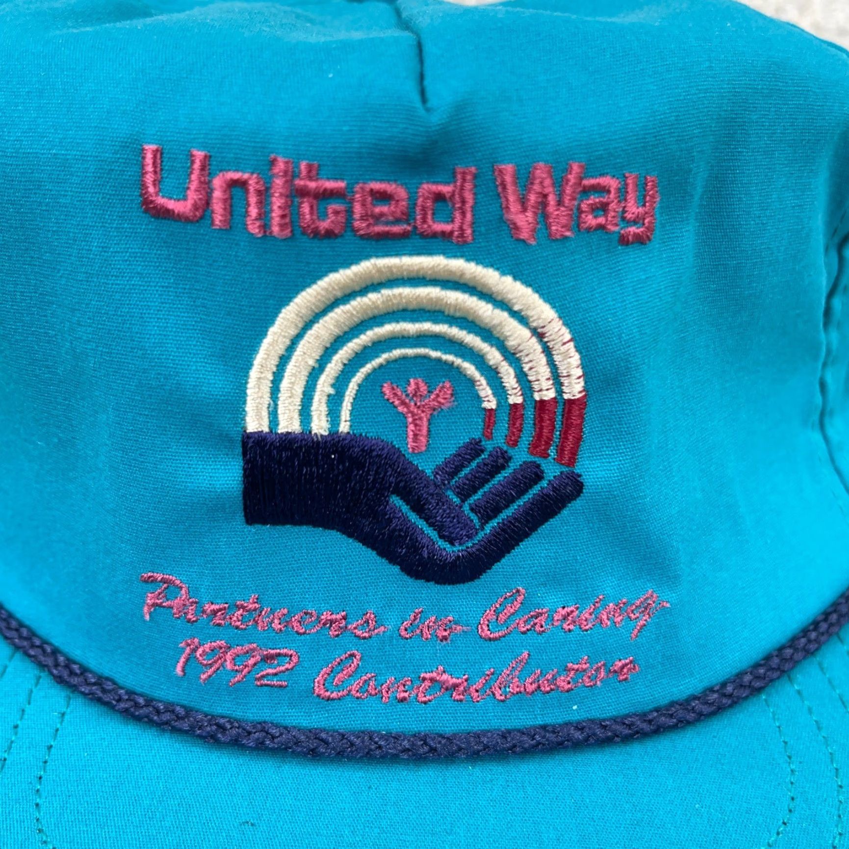 Vintage VINTAGE United Way Trucker Hat Cap Made In USA 90s Teal Blue Rope Snapback Mens Size ONE SIZE - 2 Thumbnail