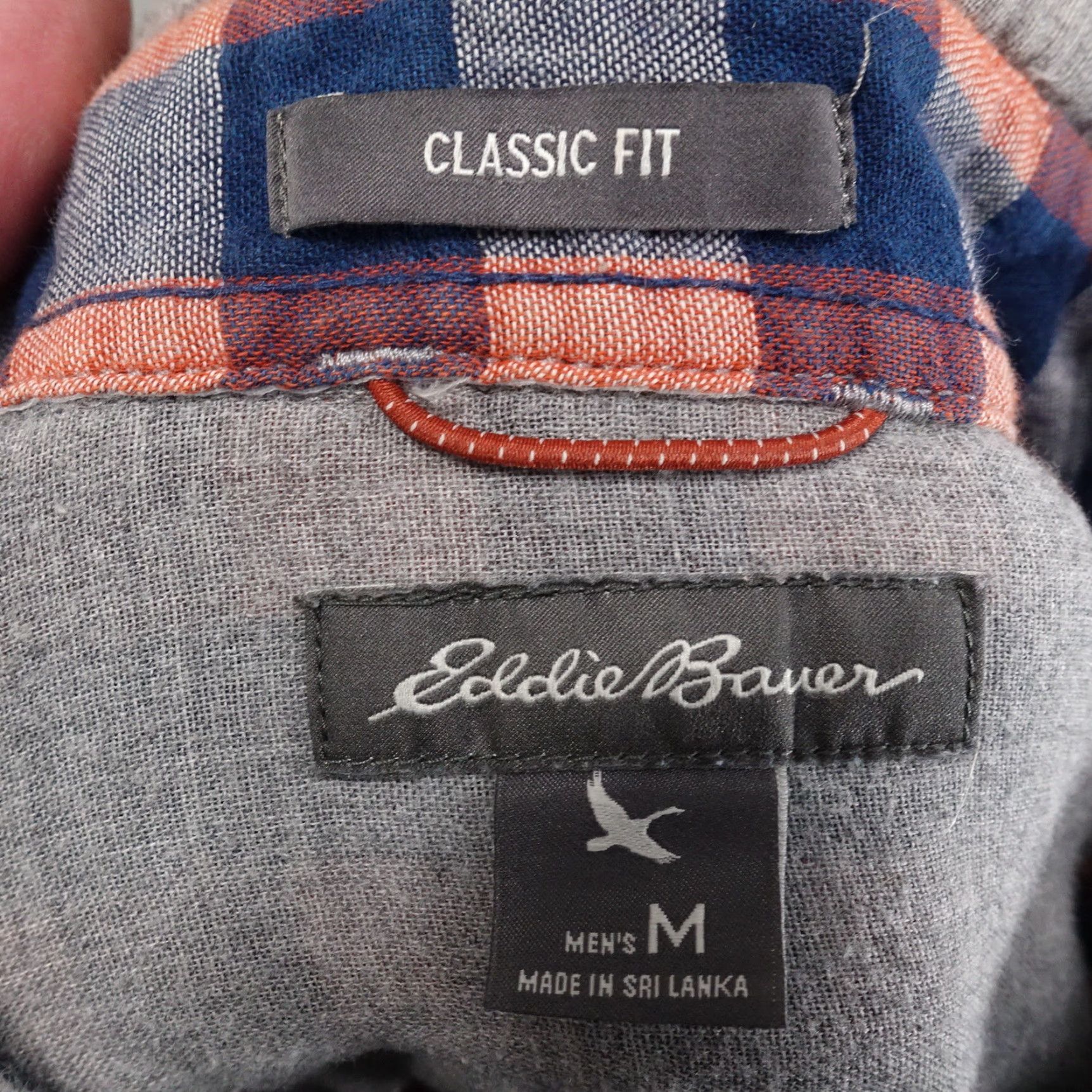Eddie Bauer EDDIE BAUER Classic Fit Button-Up Shirt Mens M Medium Gray Long Sleeve Cotton Casual Workwear Size US M / EU 48-50 / 2 - 7 Thumbnail