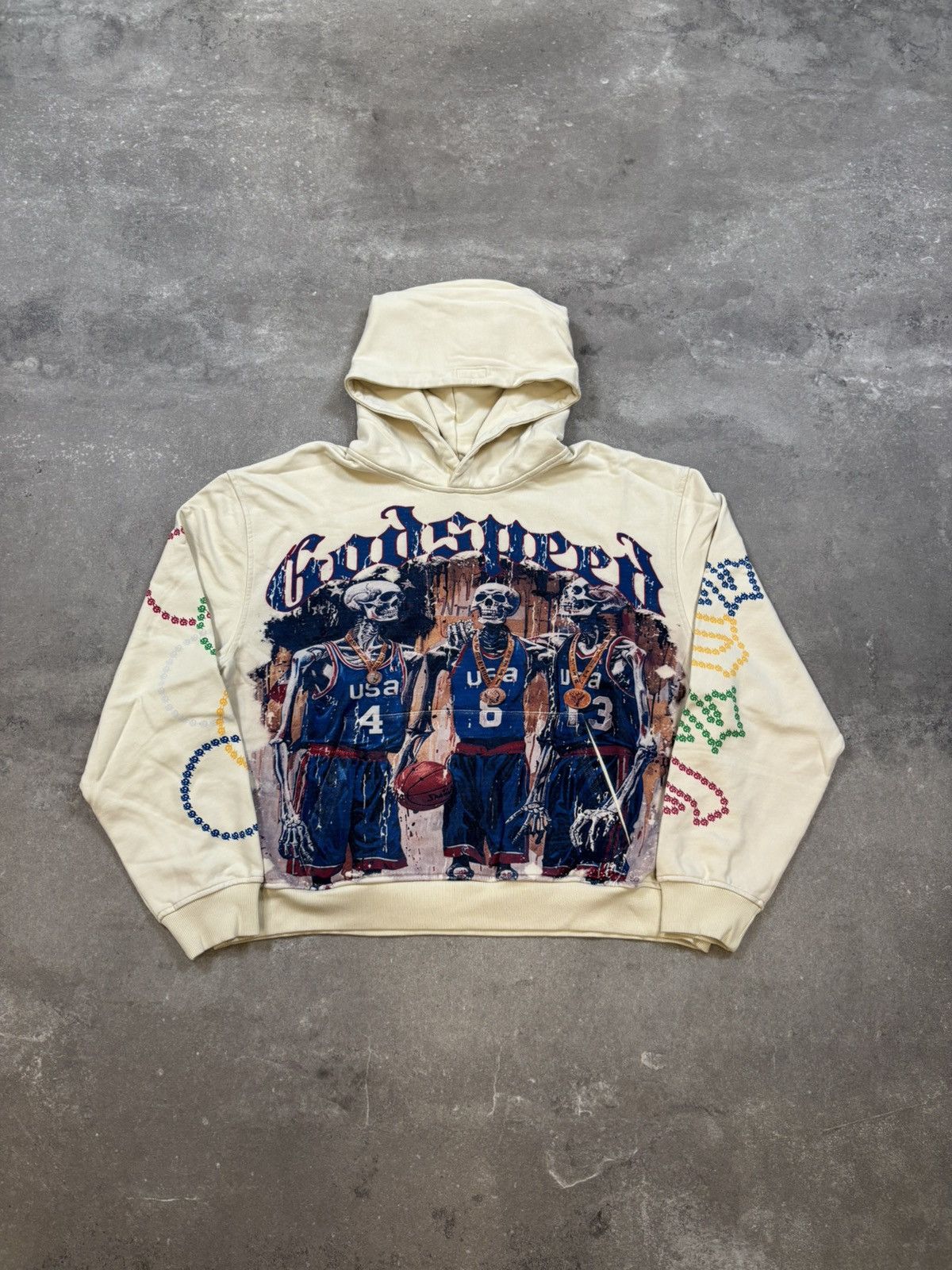 Godspeed Godspeed Dream Team 24 Hoodie, Bone Size US M / EU 48-50 / 2 - 4 Thumbnail