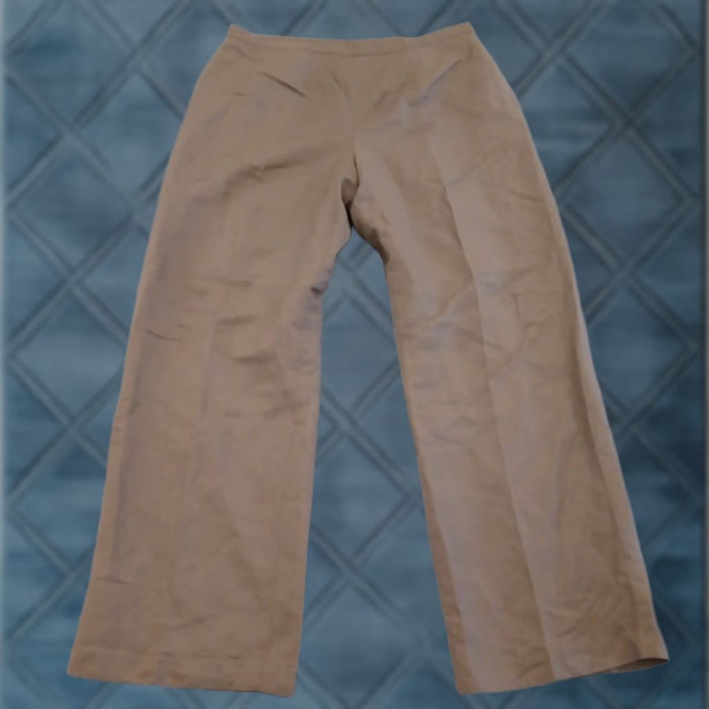 Vintage Le Suit Dress Pants Womens 16 Gray Linen Blend Side Zip Lined 35x31 New Waist 35 Inseam 31 Straight Early 90s 0 Size 38" / US 16 / IT 52 - 1 Thumbnail
