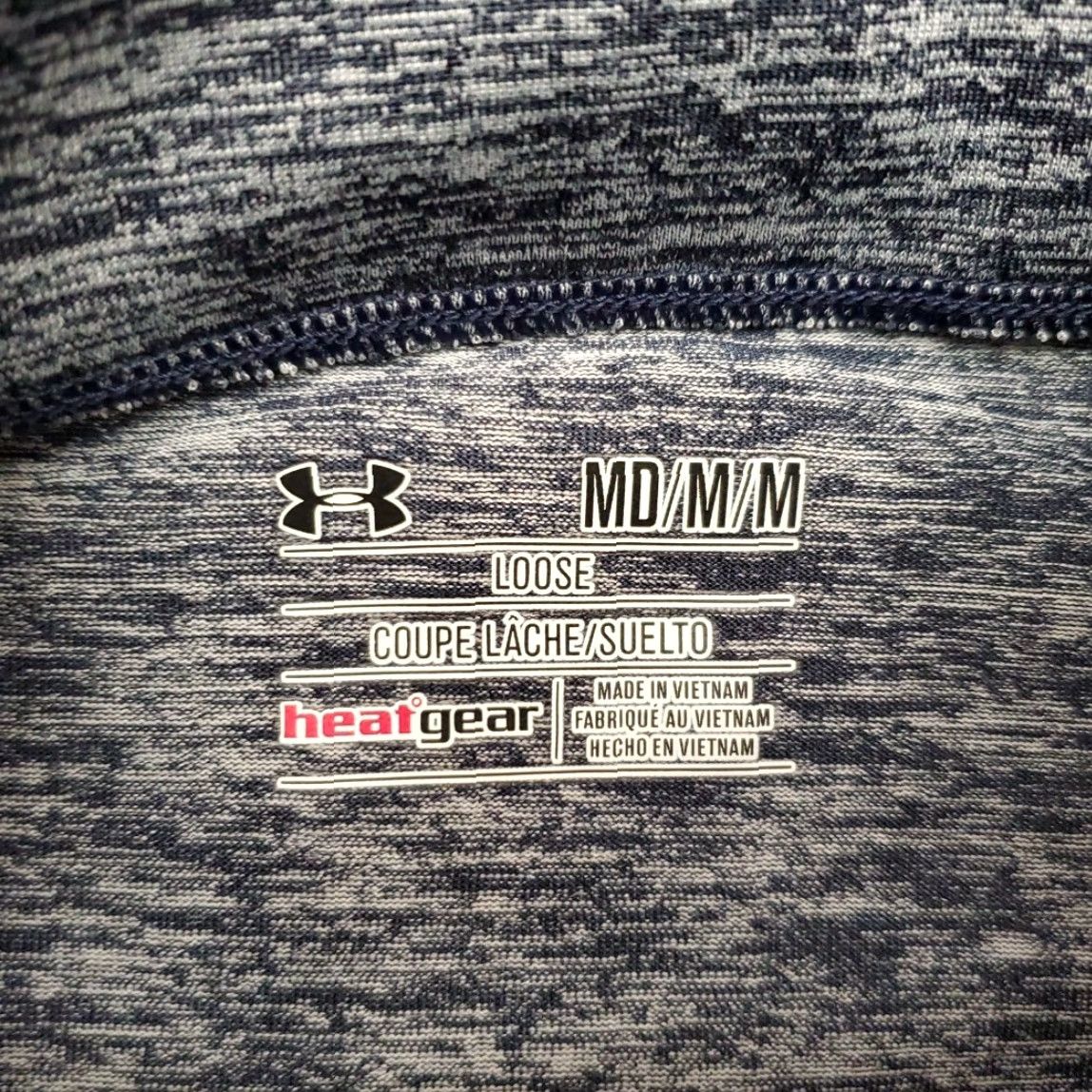 Under Armour Under Armour HeatGear Shirt Womens M Blue Long Sleeve 1/4 Zip Performance Size M / US 6-8 / IT 42-44 - 5 Thumbnail