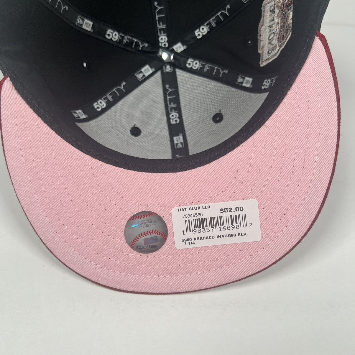 Hat Club Hat Club Arizona Diamondbacks Black UV Pink Script Sz 7 1/2 Size ONE SIZE - 8 Thumbnail