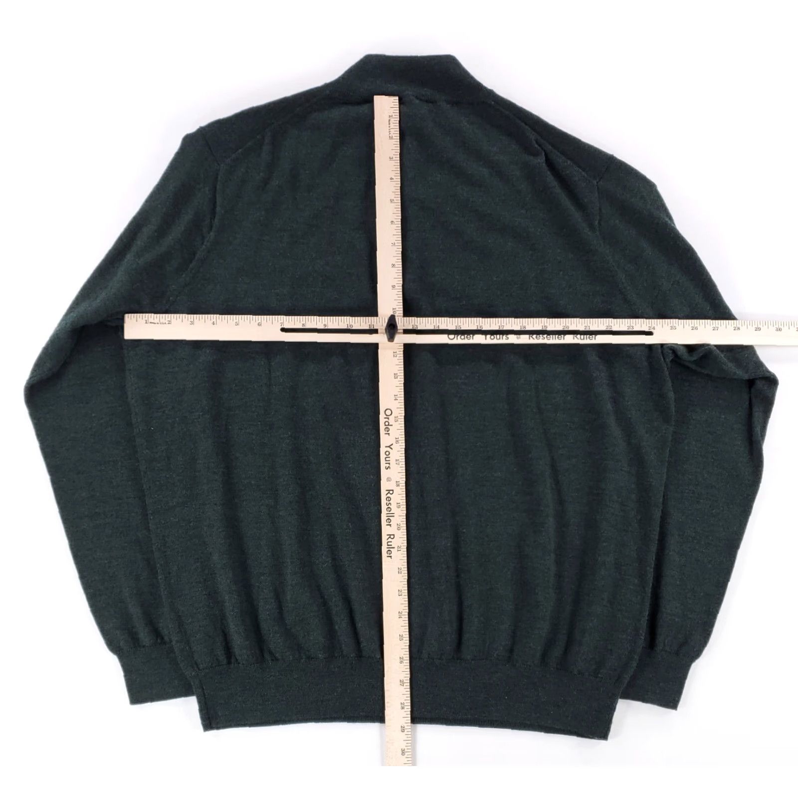 Peter Millar Peter Millar 1/4 Zip Merino Wool Lyocell Long Sleeve Shirt Mens XXL Green Size US XXL / EU 58 / 5 - 4 Thumbnail