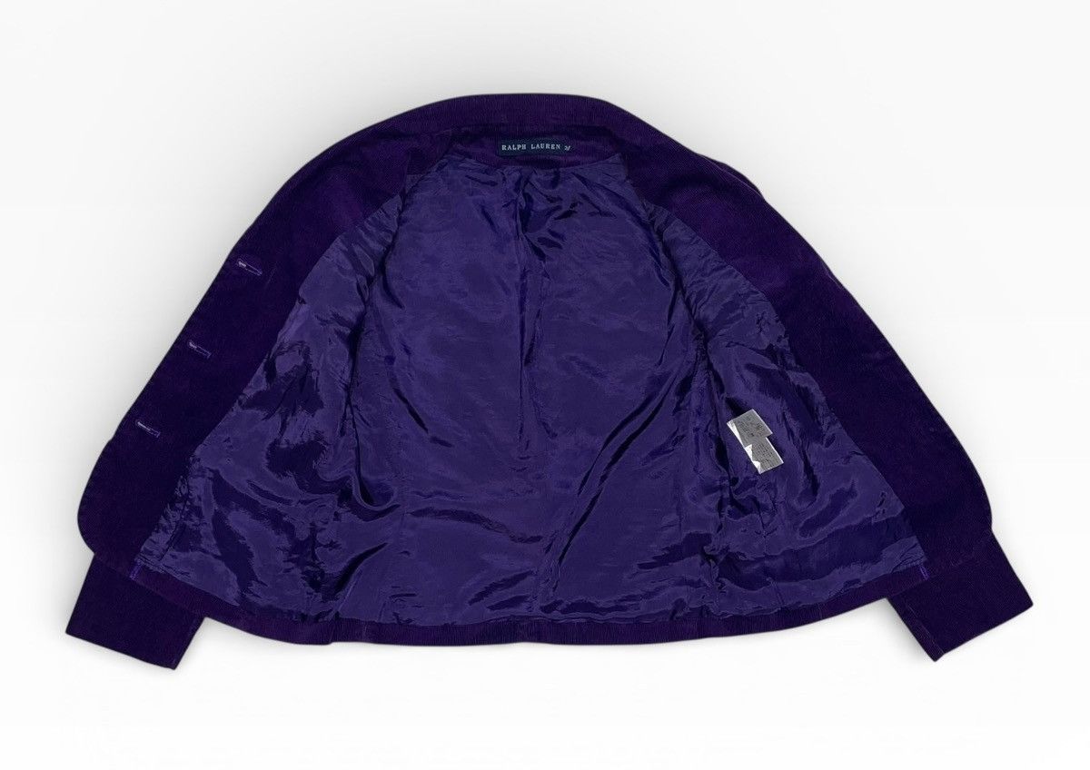 Ralph Lauren VINTAGE RALPH LAUREN Purple Corduroy Blazer Size M / US 6-8 / IT 42-44 - 4 Thumbnail